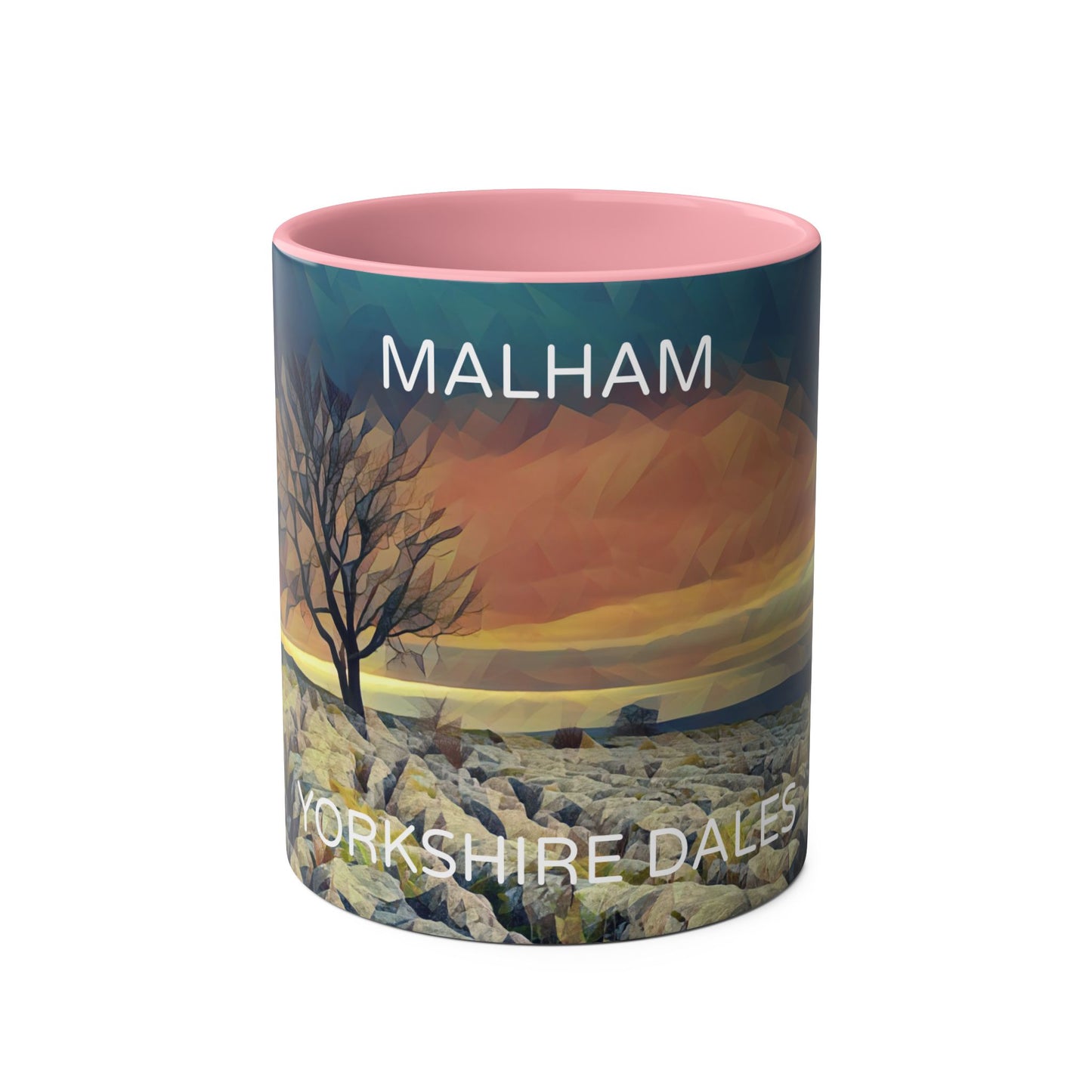 Malham - Yorkshire Dales Two-Tone Coffee Mugs, 11oz
