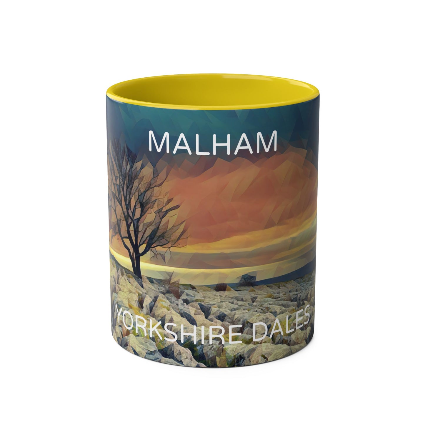 Malham - Yorkshire Dales Two-Tone Coffee Mugs, 11oz