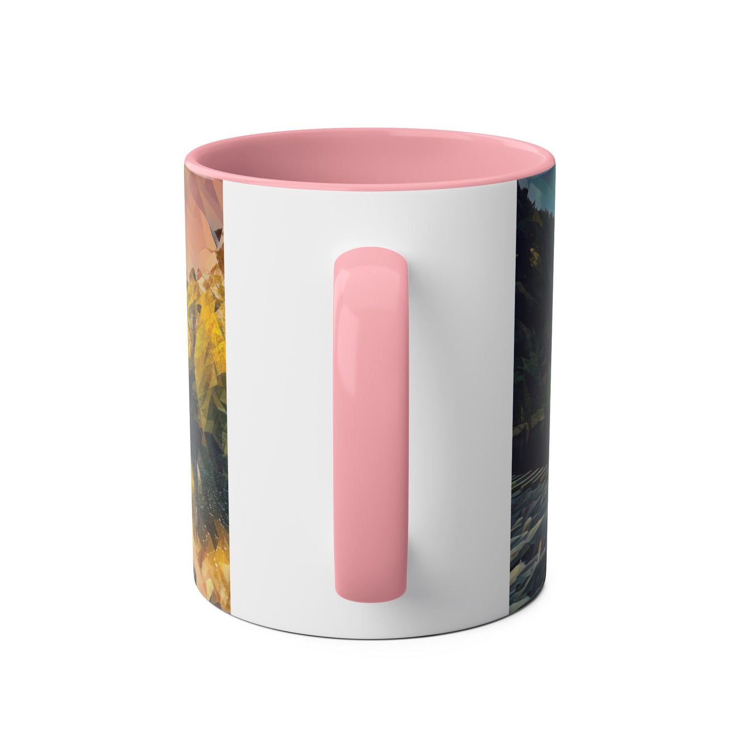 Burley-In-Wharfedale - Yorkshire Dales Two-Tone Coffee Mugs, 11oz