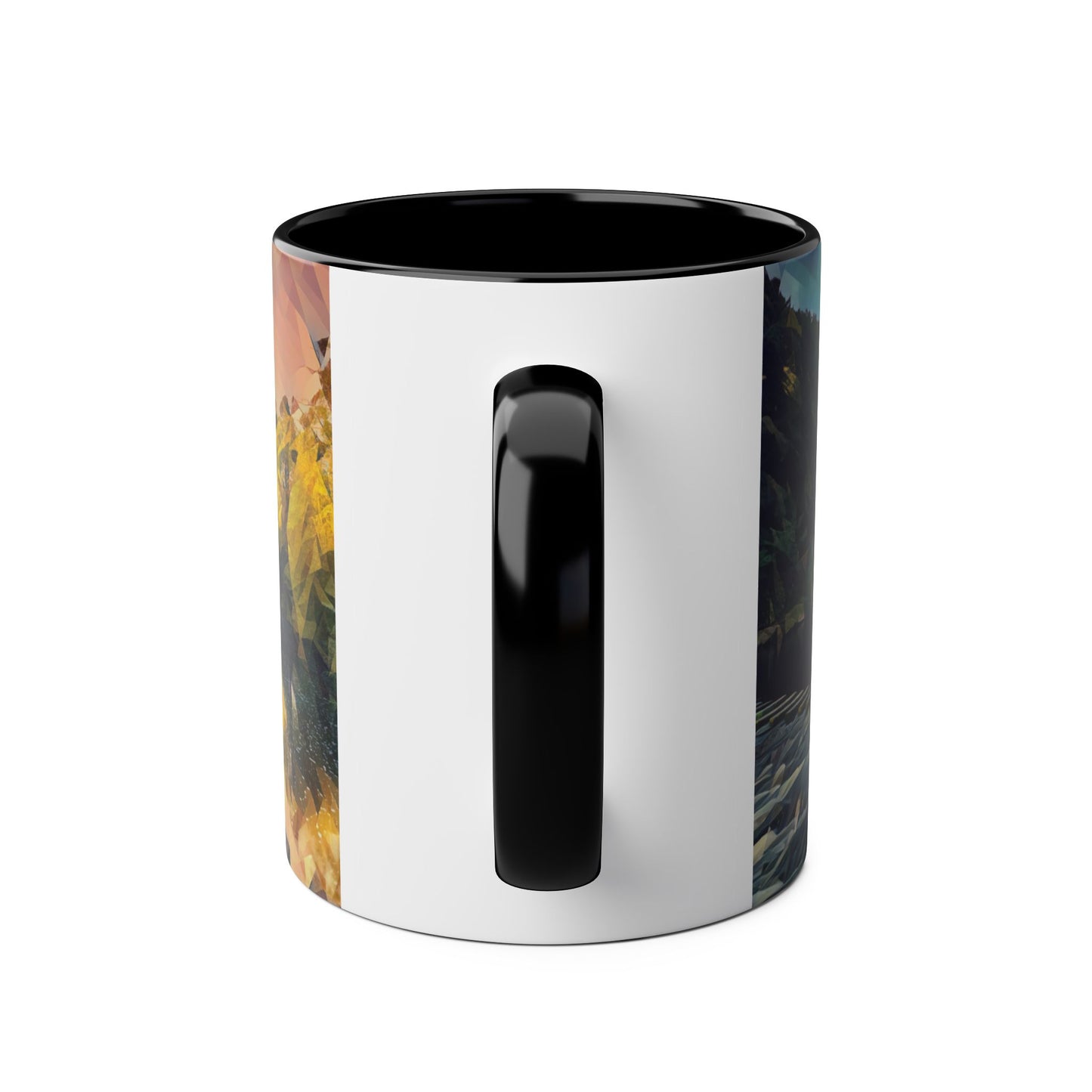 Burley-In-Wharfedale - Yorkshire Dales Two-Tone Coffee Mugs, 11oz