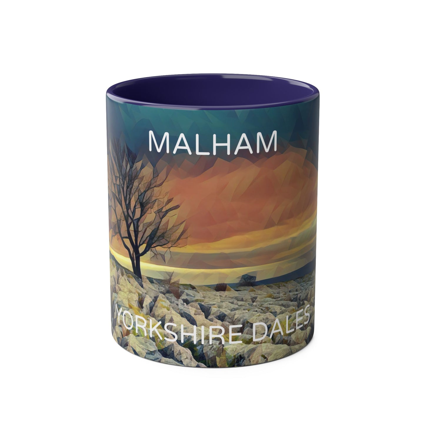 Malham - Yorkshire Dales Two-Tone Coffee Mugs, 11oz