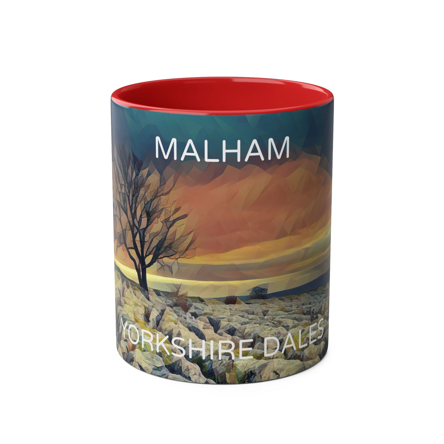 Malham - Yorkshire Dales Two-Tone Coffee Mugs, 11oz