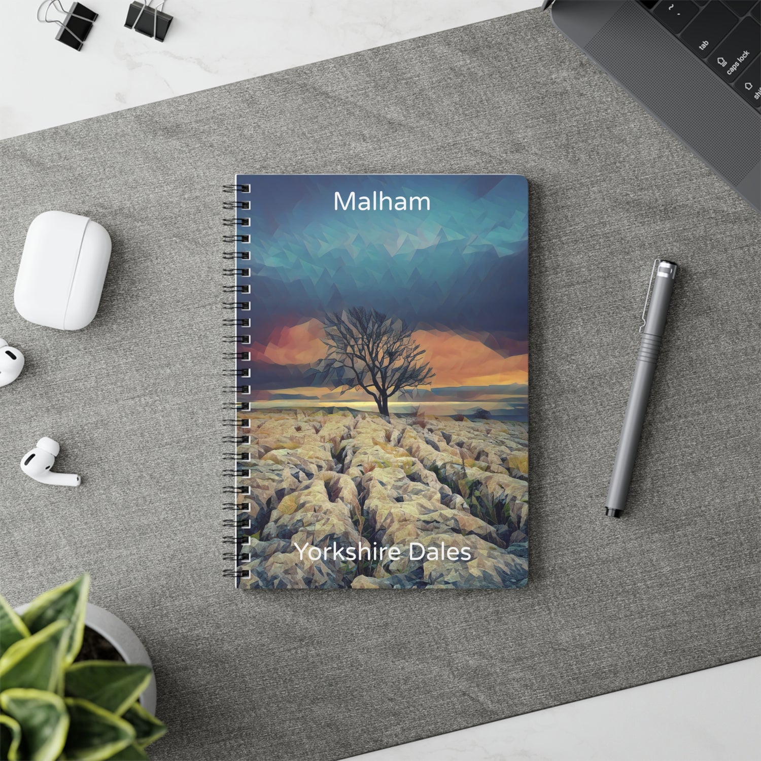 Yorkshire Dales art softcover notebook.