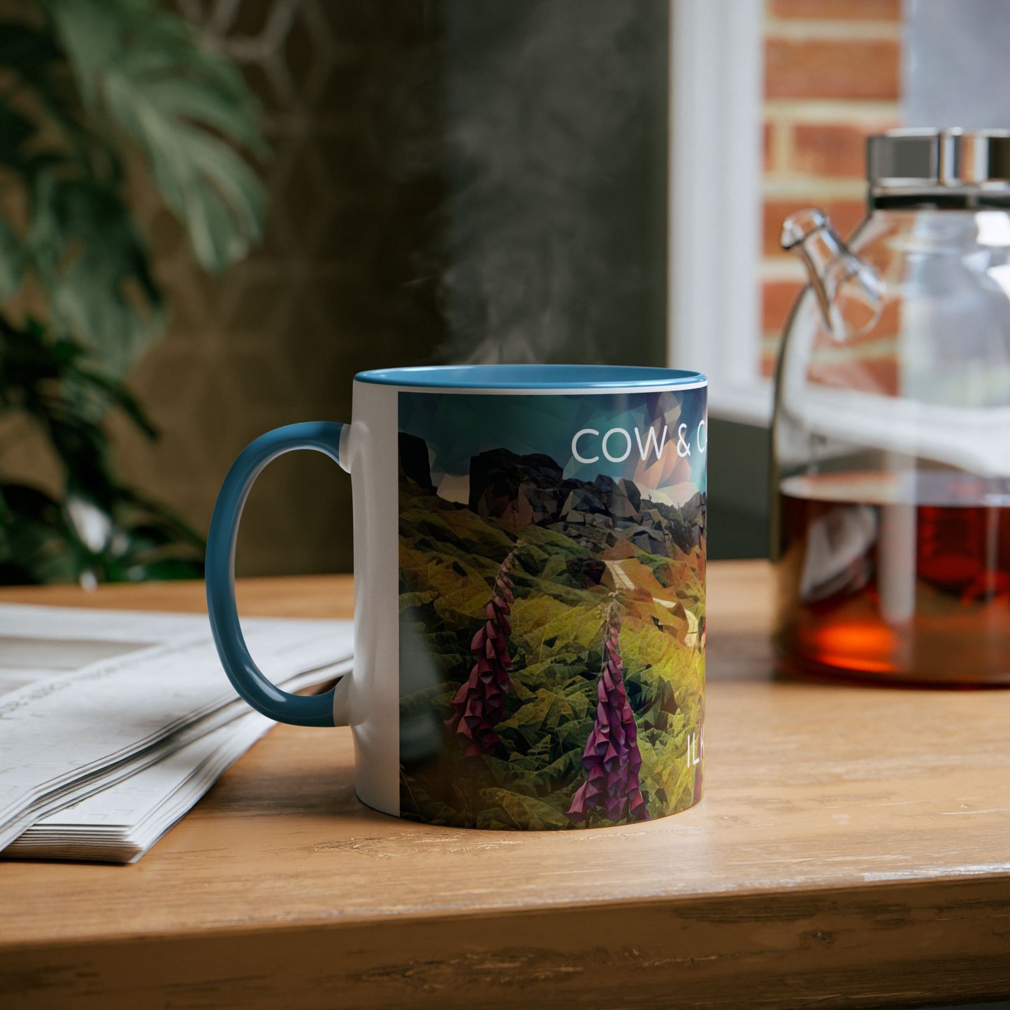 Ilkley Cow & Calf Rocks Two-Tone Coffee Mugs, 11oz