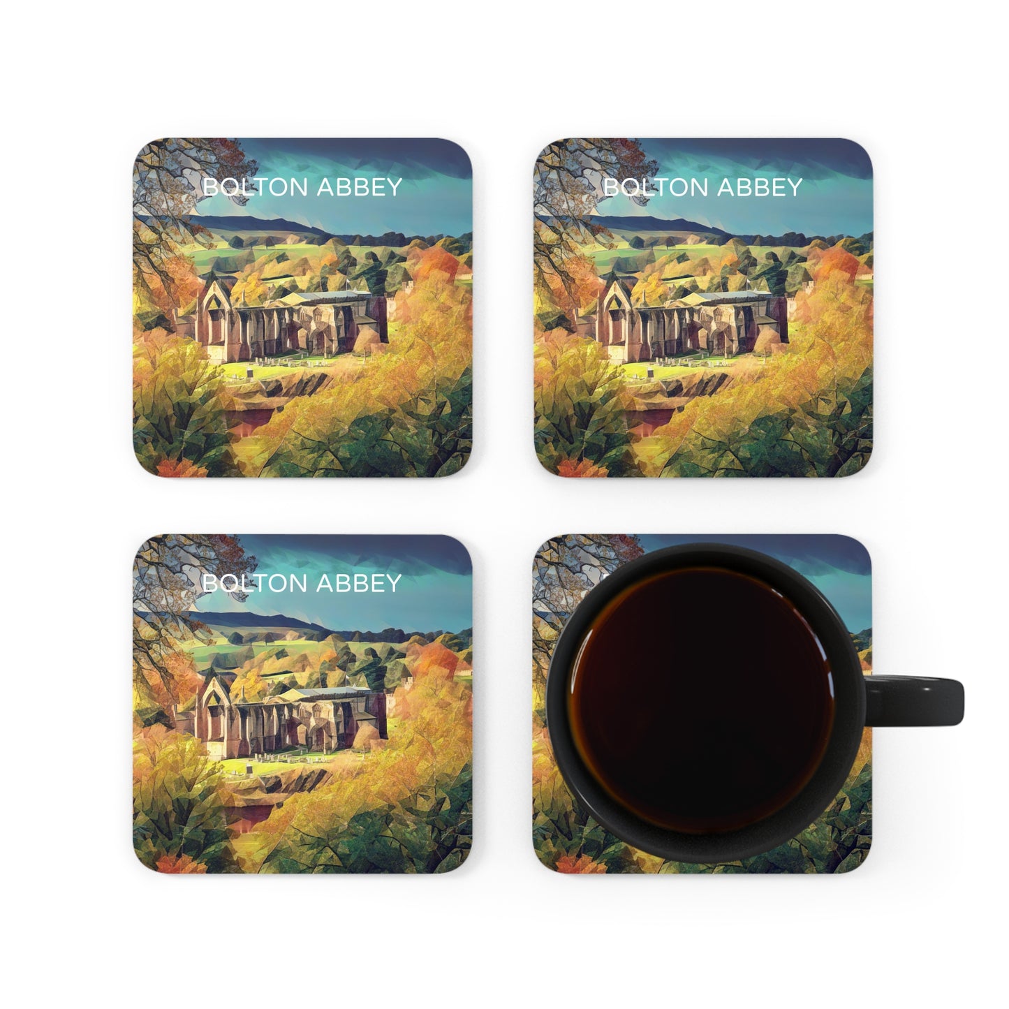 Bolton Abbey Corkwood Coaster Set