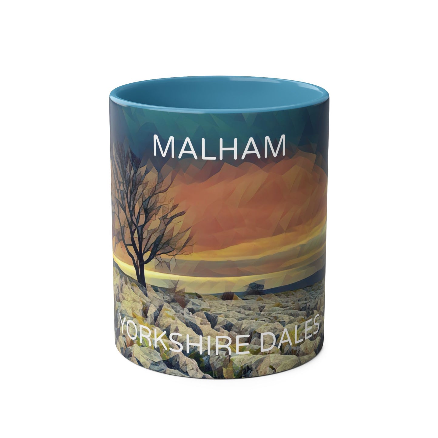 Malham - Yorkshire Dales  Two-Tone Coffee Mugs, 11oz