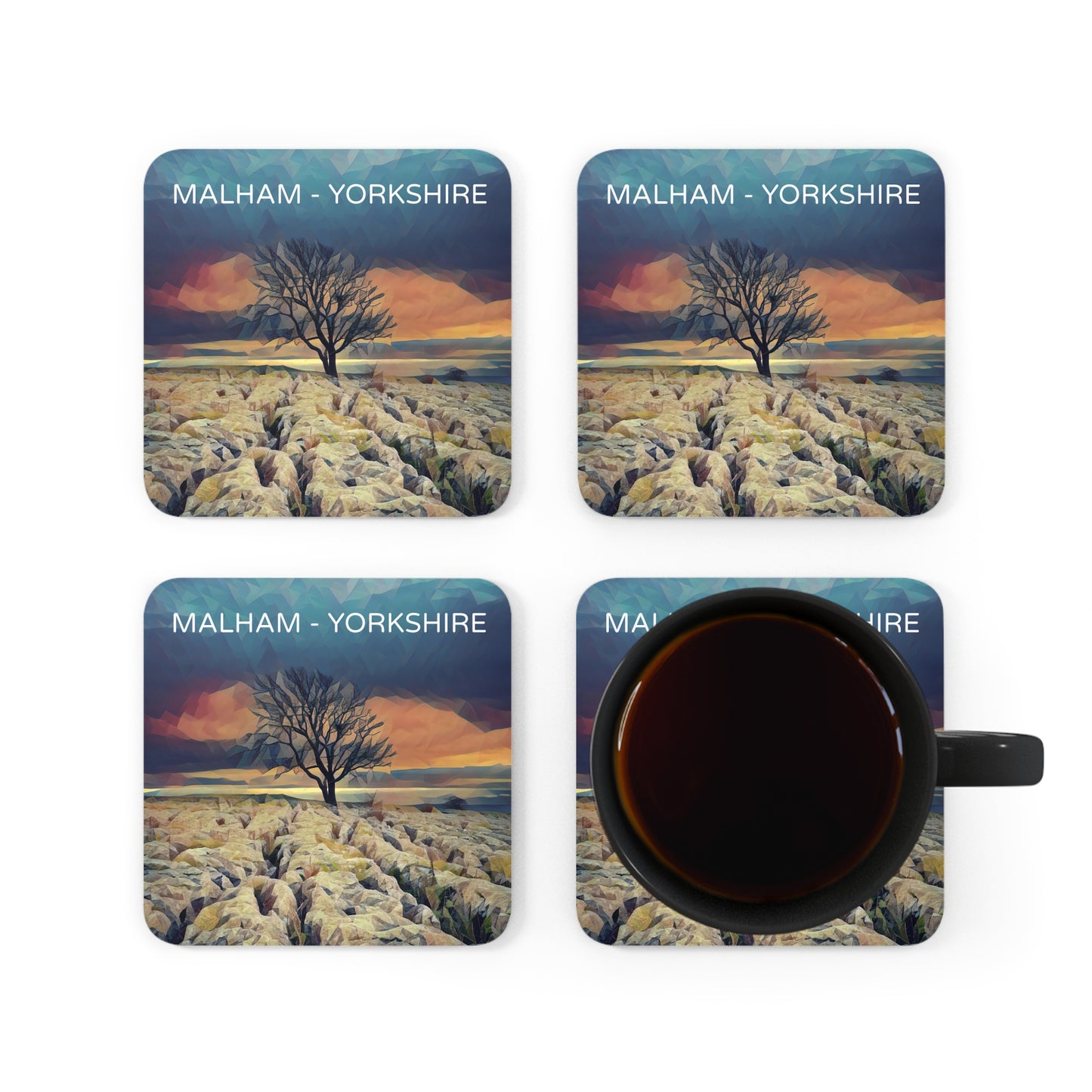 Malham Corkwood Coaster Set