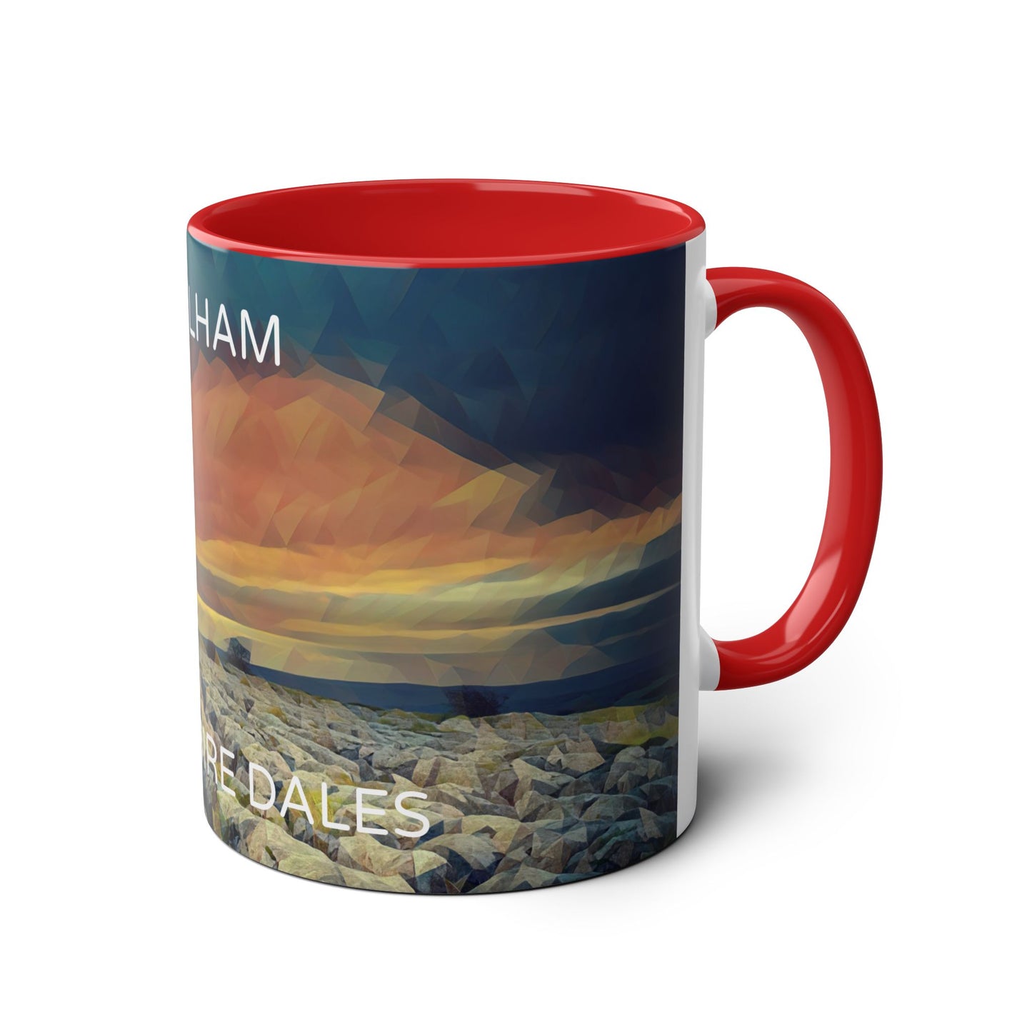 Malham - Yorkshire Dales  Two-Tone Coffee Mugs, 11oz