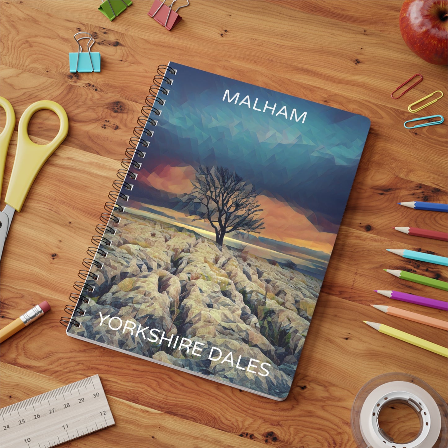 Malham - Yorkshire Dales Wirobound Softcover Notebook, A5