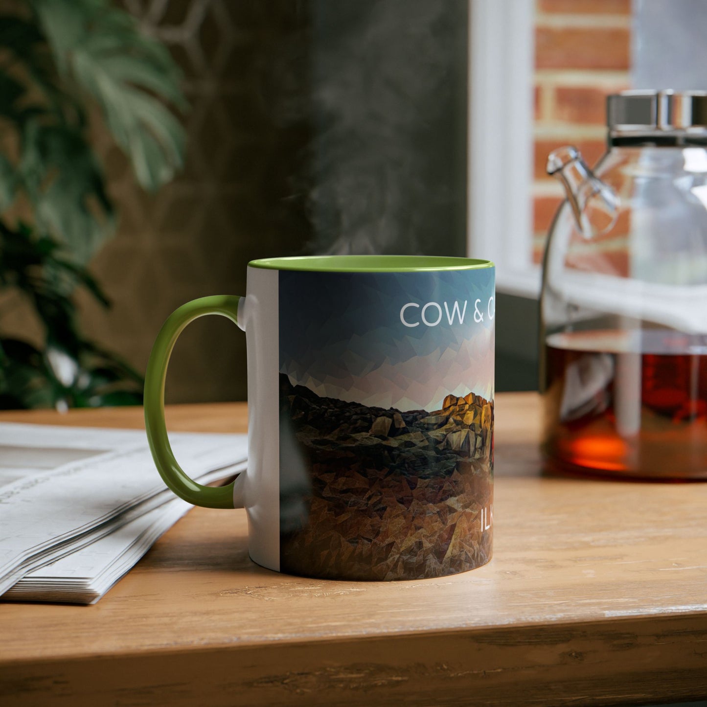 Ilkley Cow & Calf Rocks Two-Tone Coffee Mugs, 11oz
