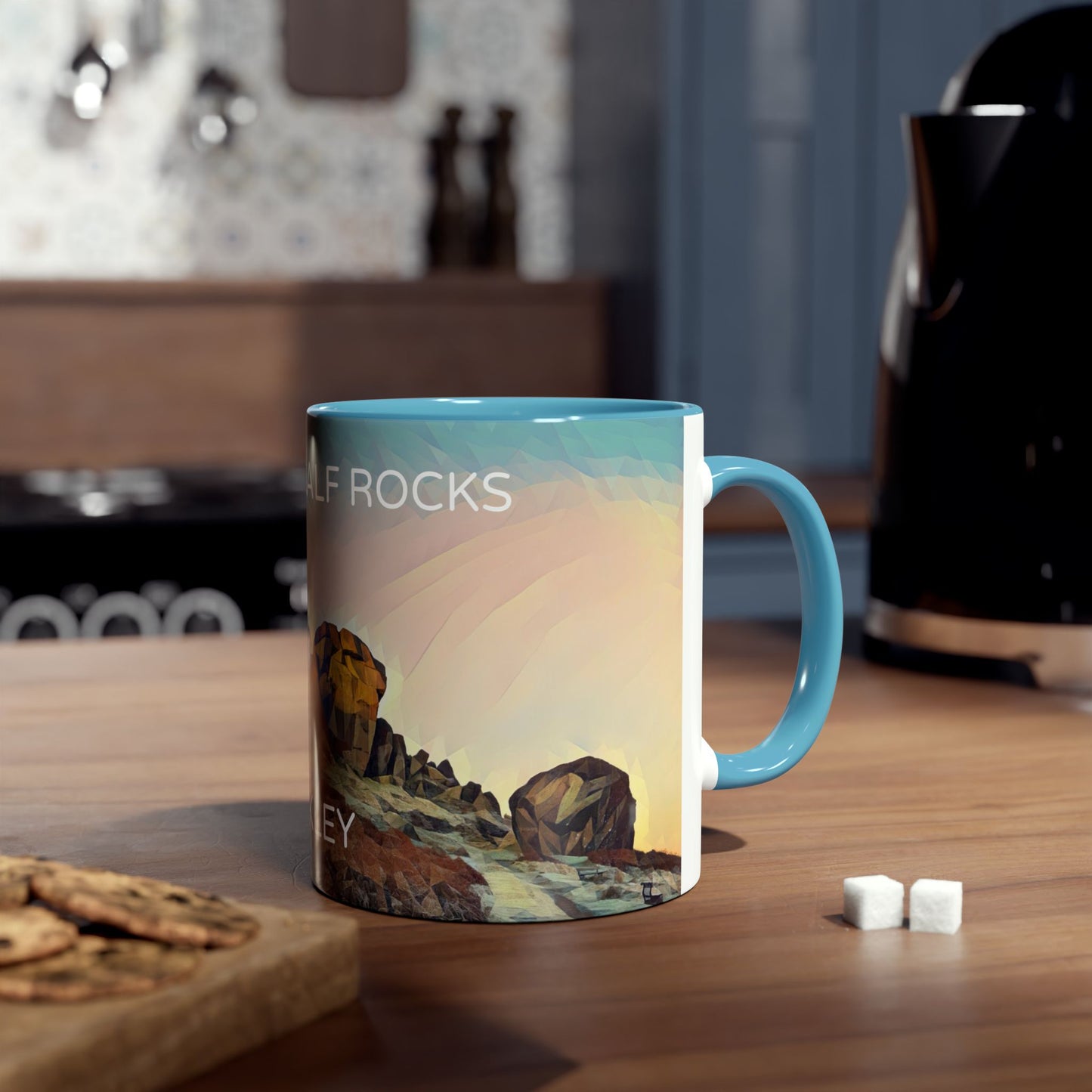 Ilkley Cow & Calf Rocks Two-Tone Coffee Mugs, 11oz
