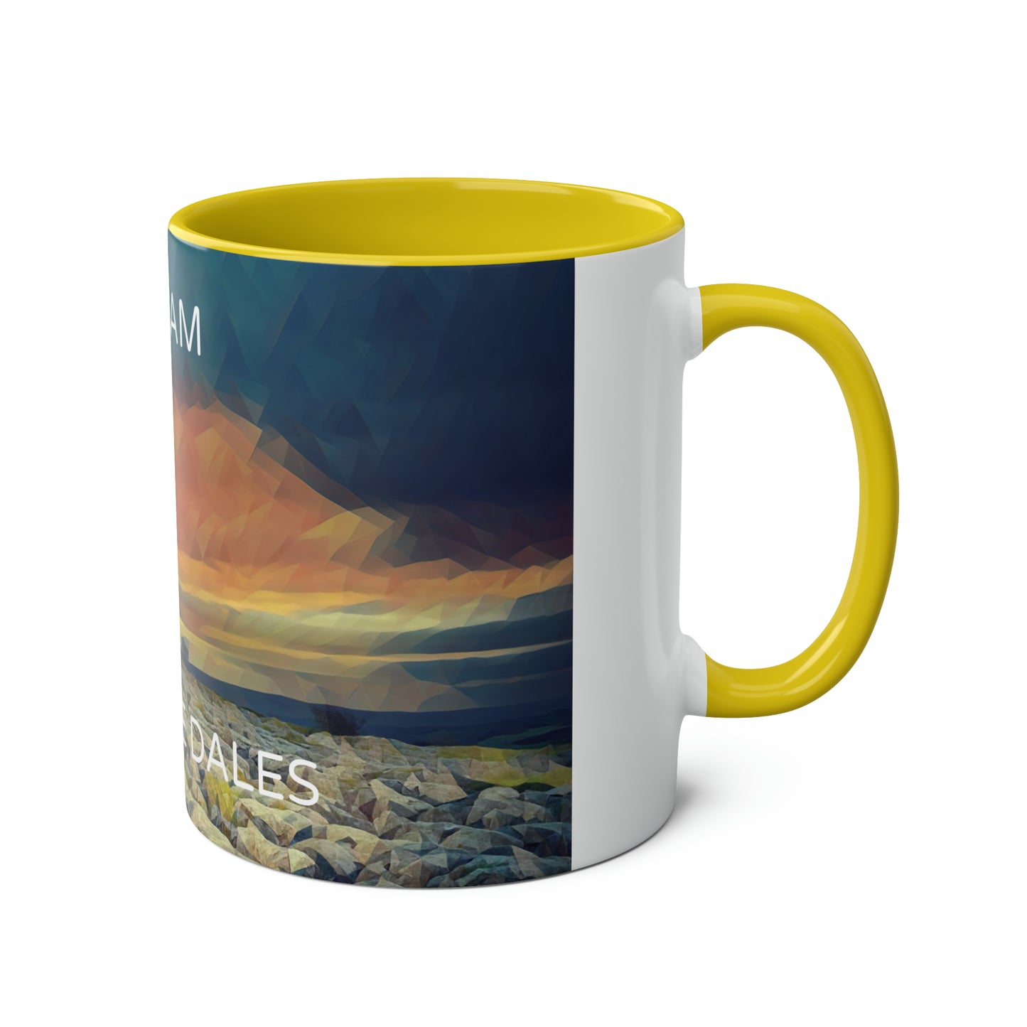 Malham - Yorkshire Dales  Two-Tone Coffee Mugs, 11oz