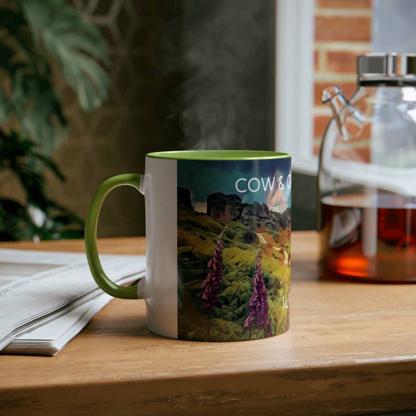 Ilkley Cow & Calf Rocks Two-Tone Coffee Mugs, 11oz