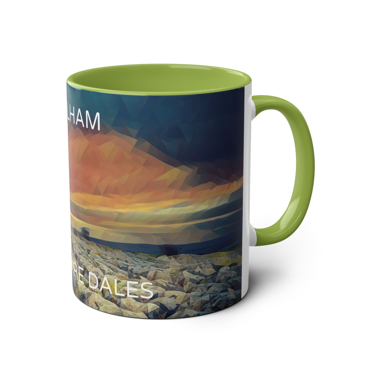 Malham - Yorkshire Dales  Two-Tone Coffee Mugs, 11oz