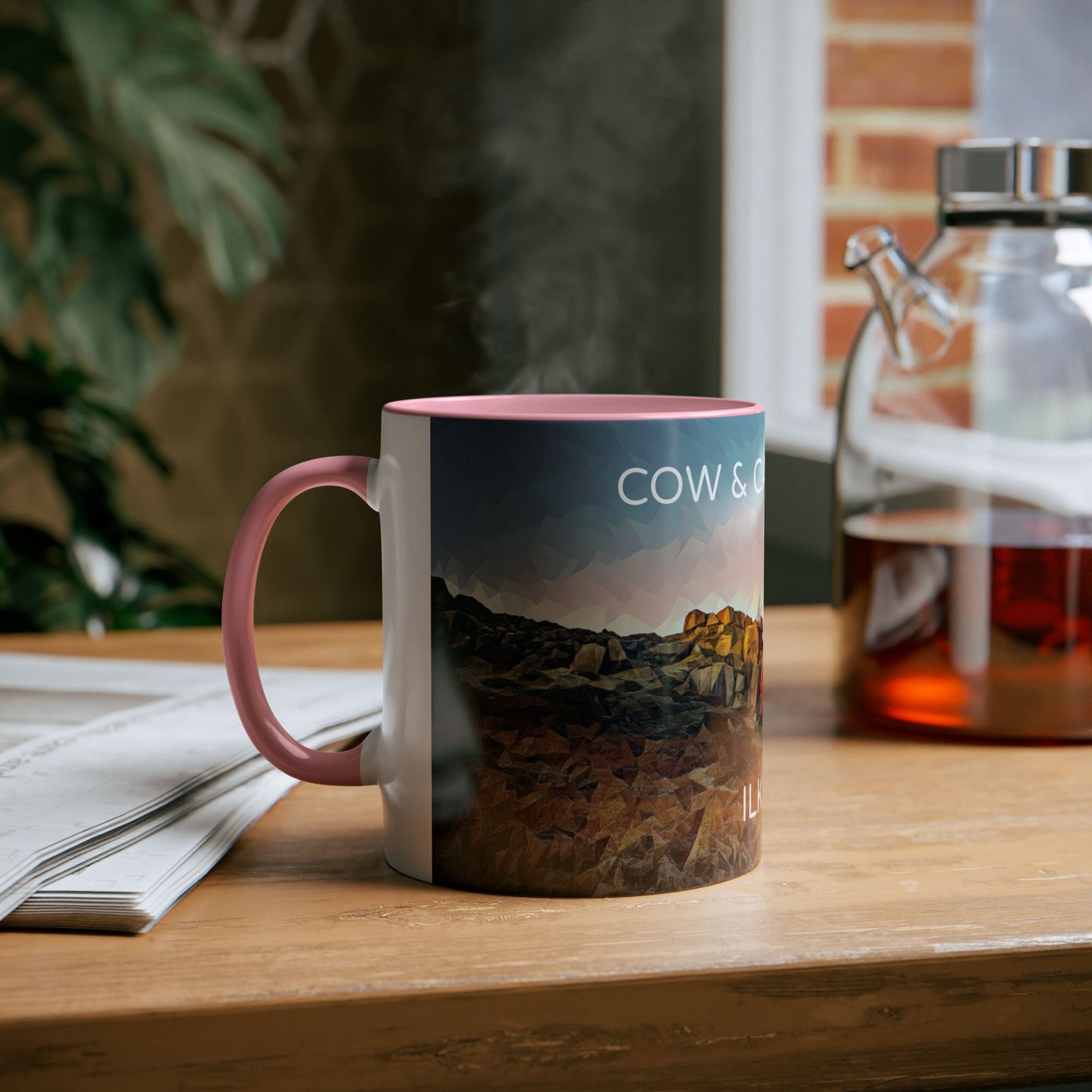 Ilkley Cow & Calf Rocks Two-Tone Coffee Mugs, 11oz