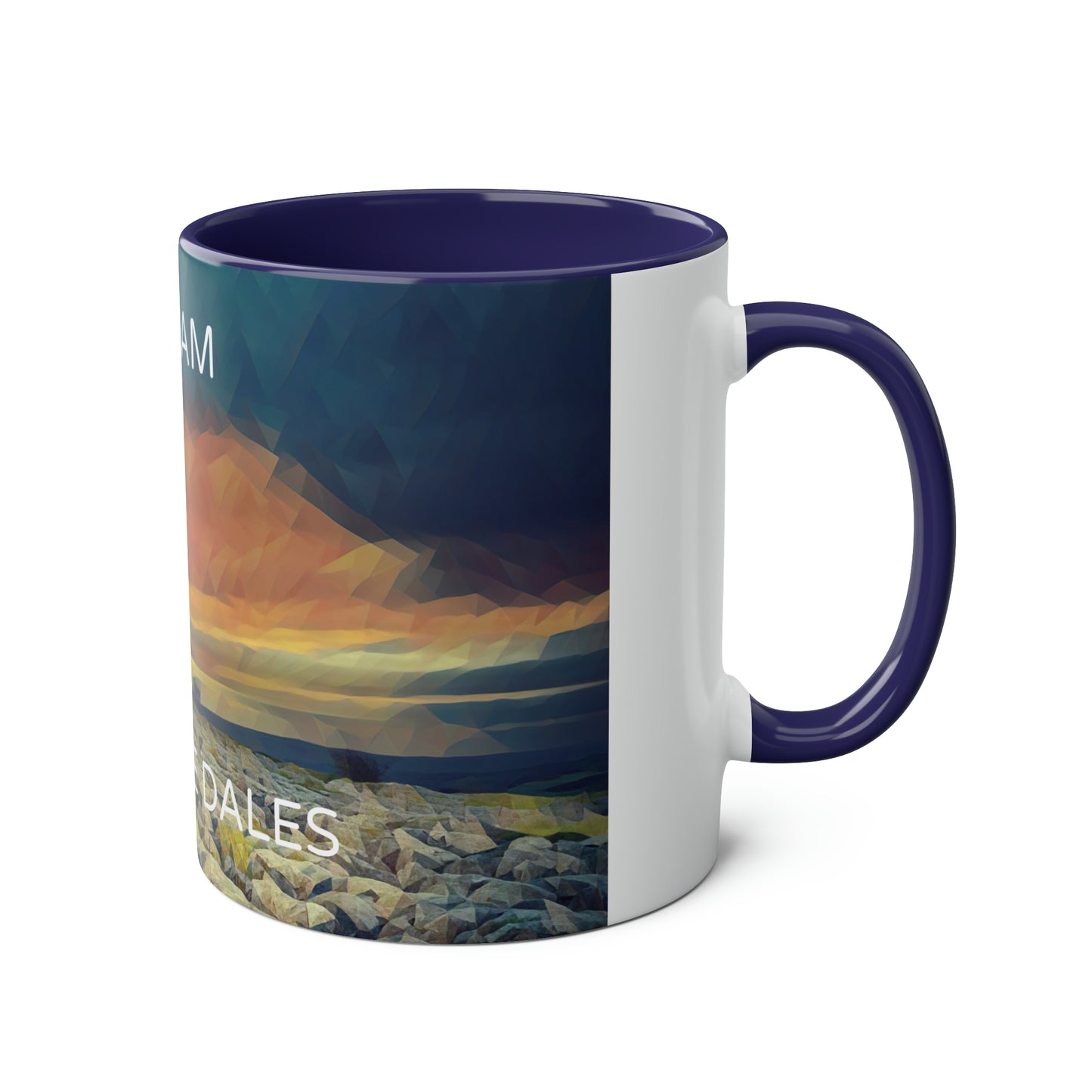 Malham - Yorkshire Dales  Two-Tone Coffee Mugs, 11oz