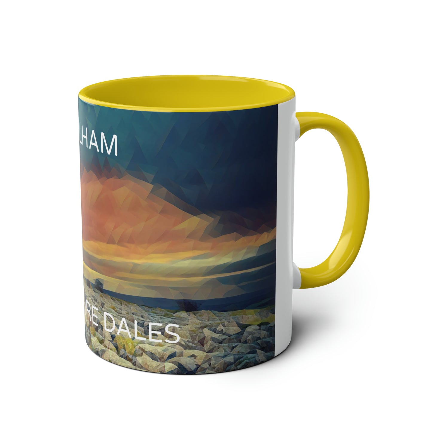 Malham - Yorkshire Dales  Two-Tone Coffee Mugs, 11oz