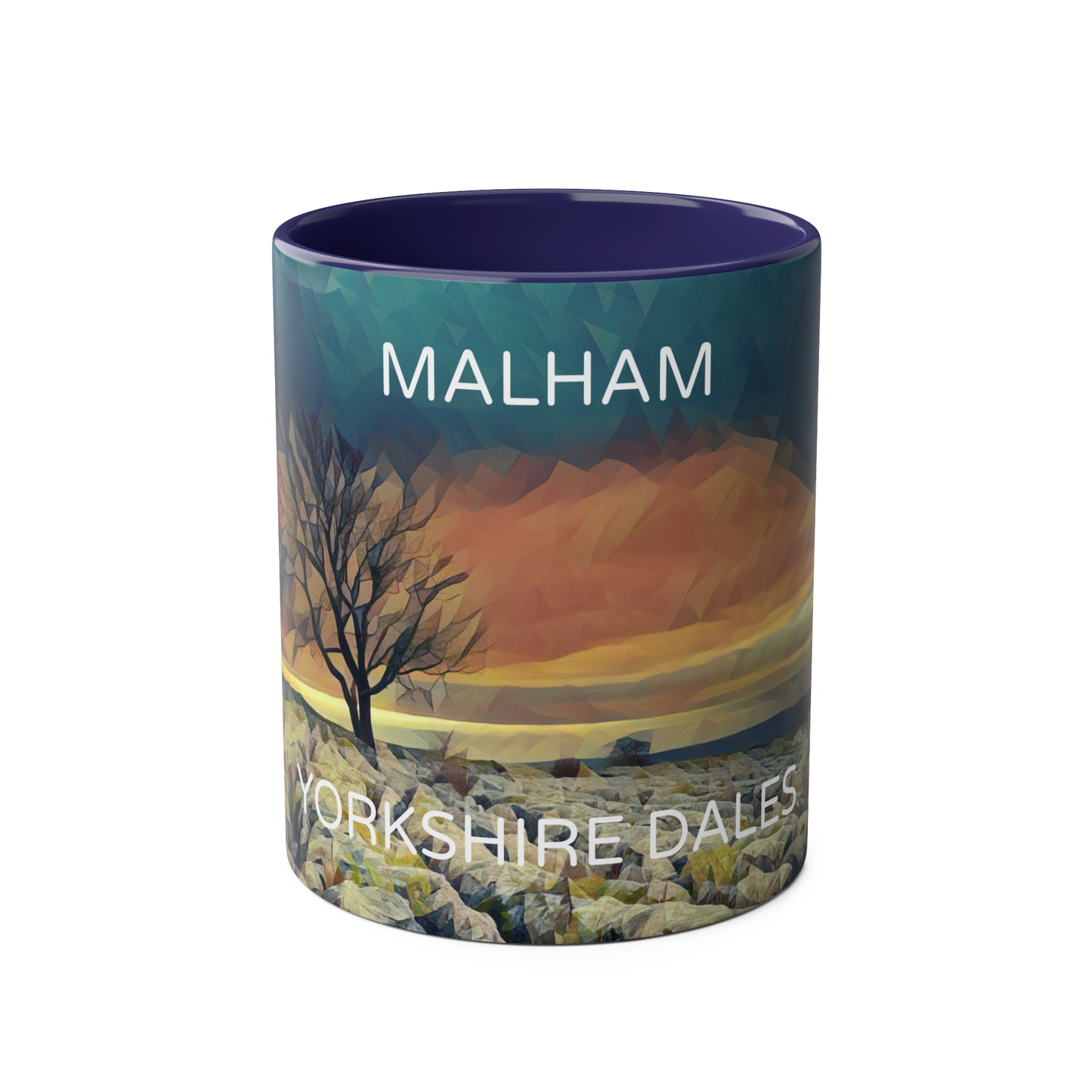 Malham - Yorkshire Dales  Two-Tone Coffee Mugs, 11oz