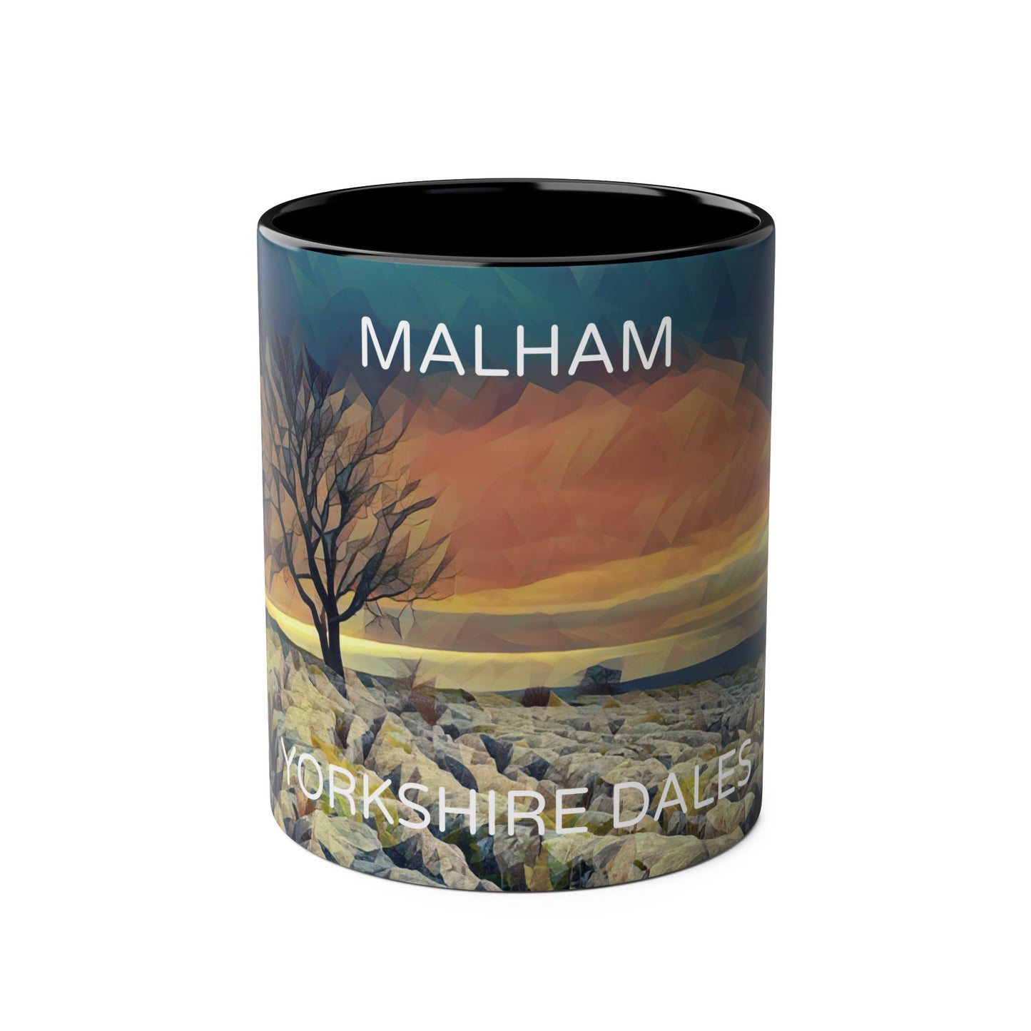 Malham - Yorkshire Dales  Two-Tone Coffee Mugs, 11oz