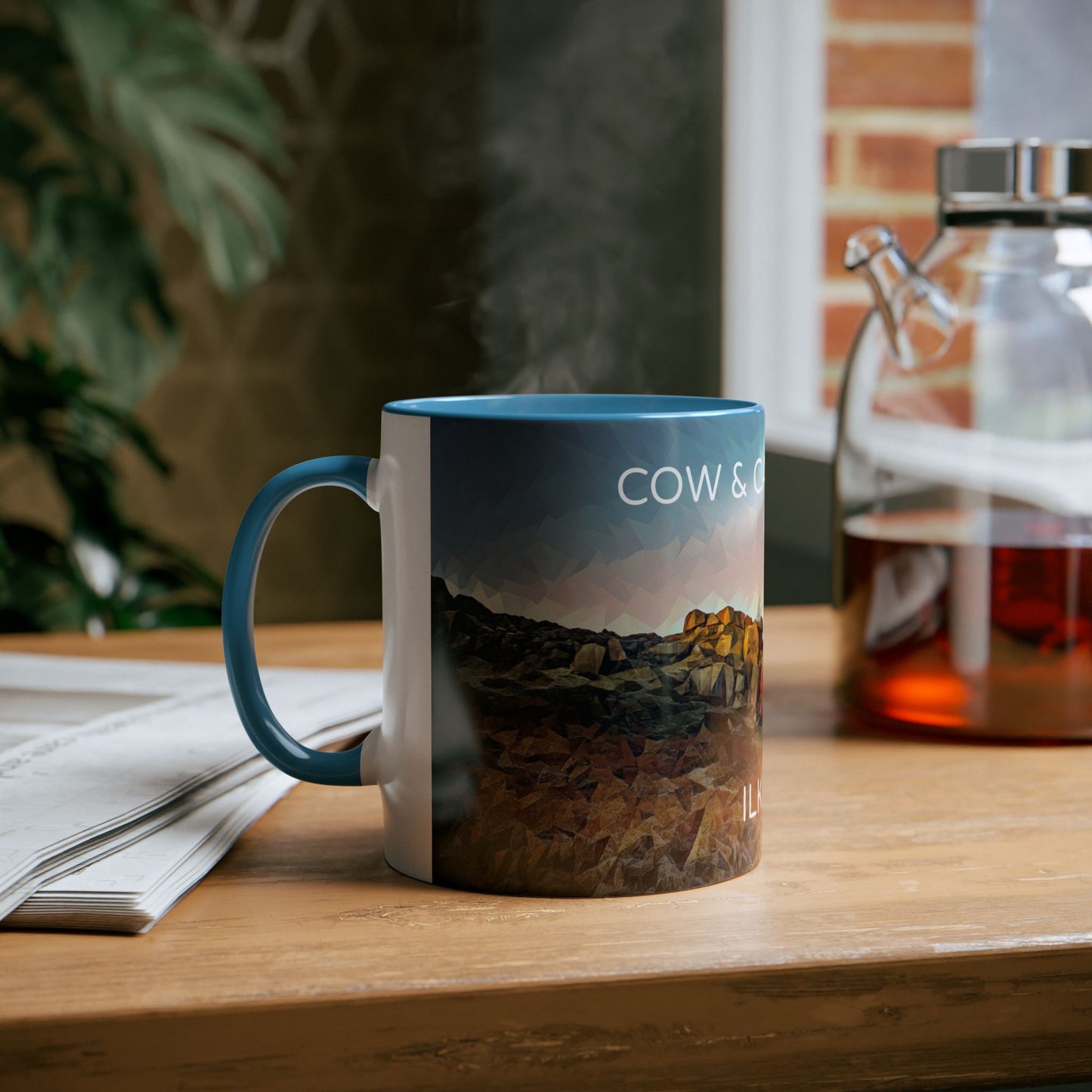 Ilkley Cow & Calf Rocks Two-Tone Coffee Mugs, 11oz