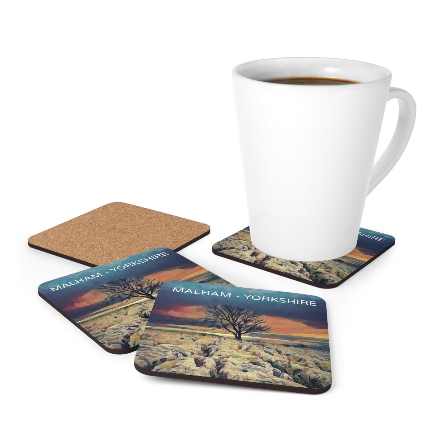 Malham Corkwood Coaster Set