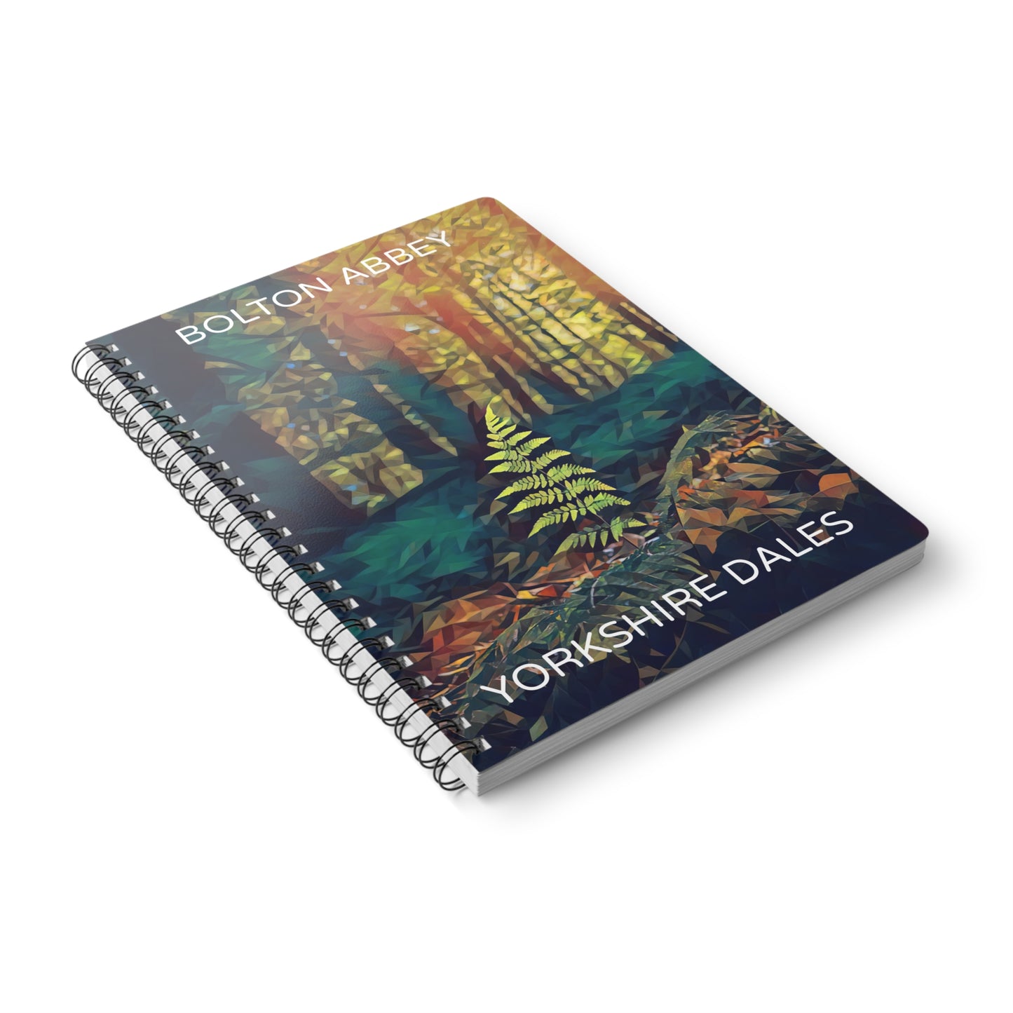 Bolton Abbey Fern - Yorkshire Dales Wirobound Softcover Notebook, A5