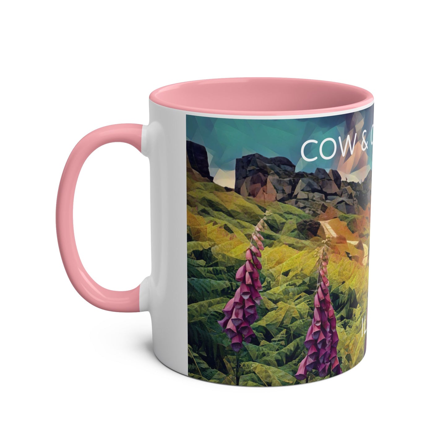 Ilkley Cow & Calf Rocks Two-Tone Coffee Mugs, 11oz