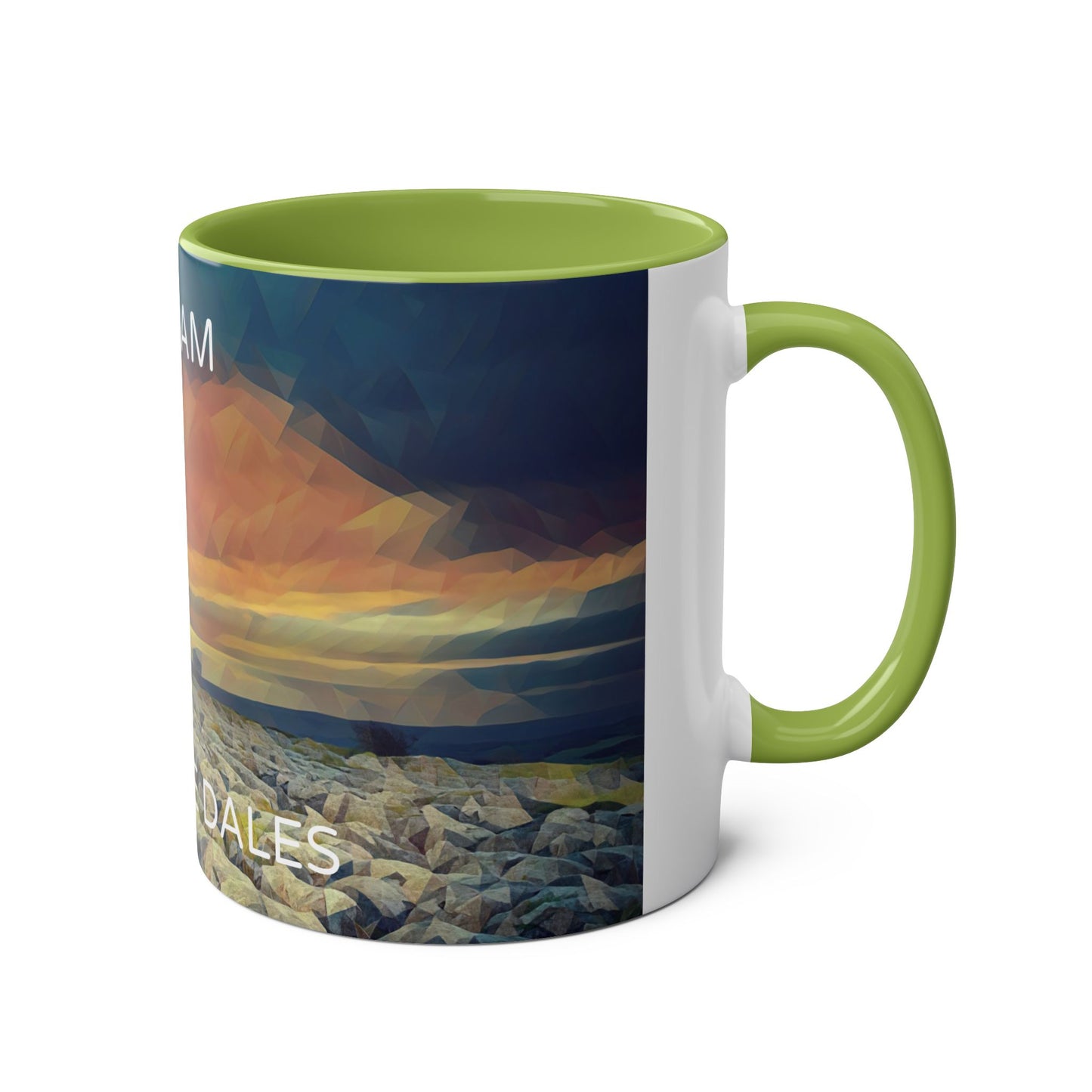 Malham - Yorkshire Dales  Two-Tone Coffee Mugs, 11oz