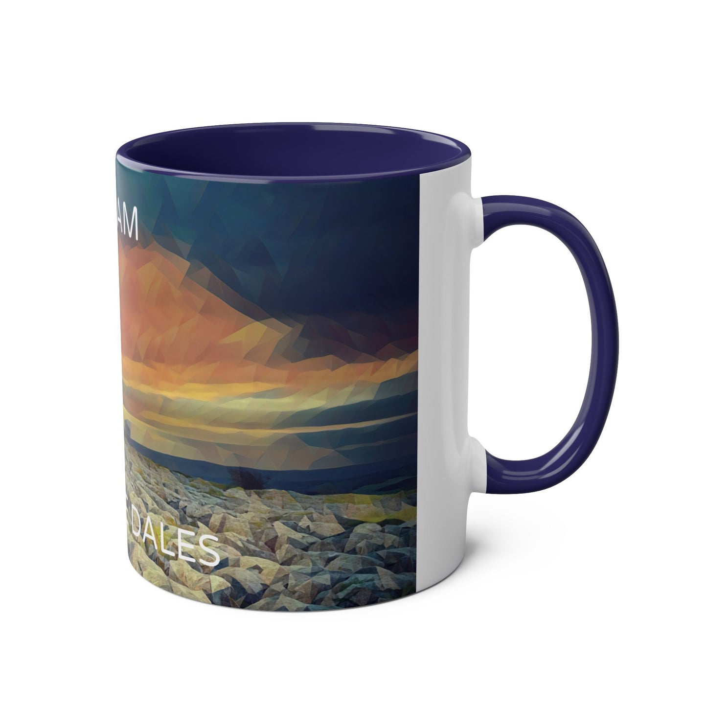 Malham - Yorkshire Dales  Two-Tone Coffee Mugs, 11oz