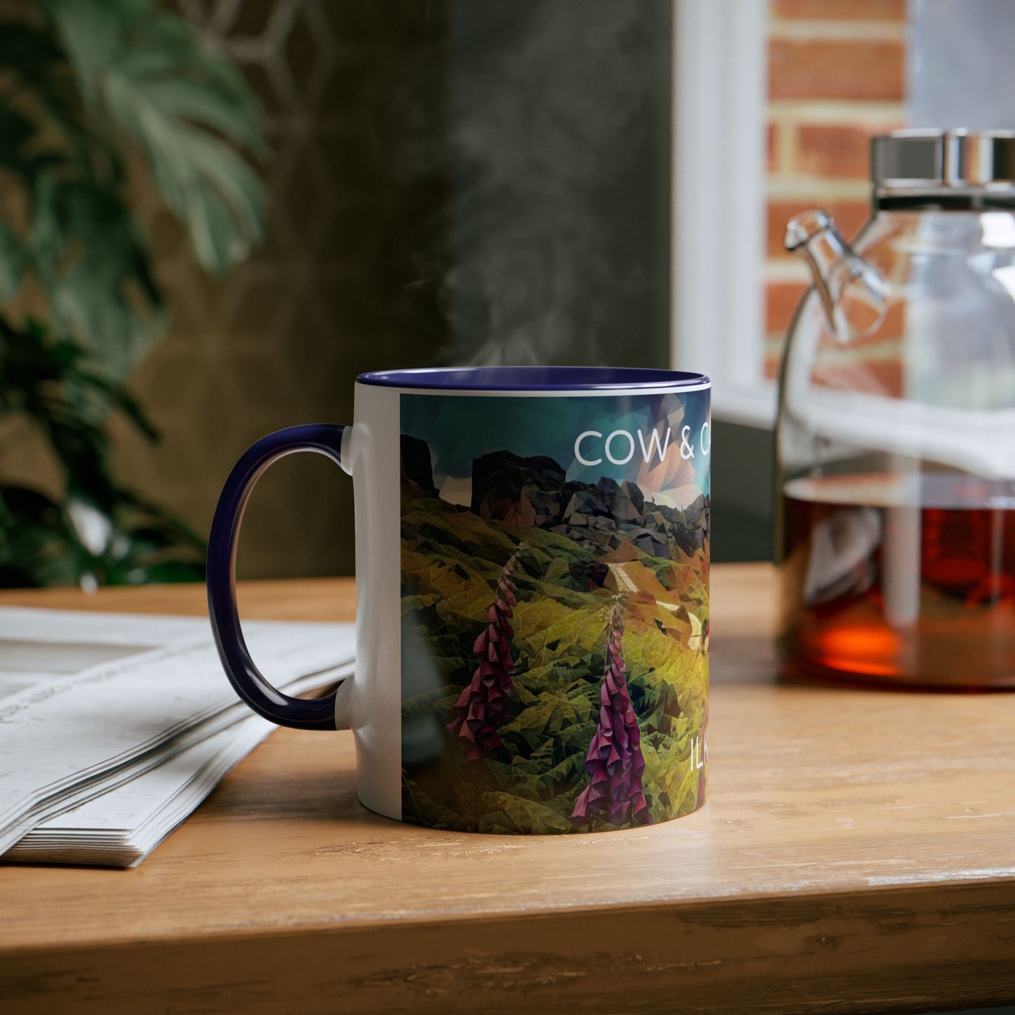 Ilkley Cow & Calf Rocks Two-Tone Coffee Mugs, 11oz