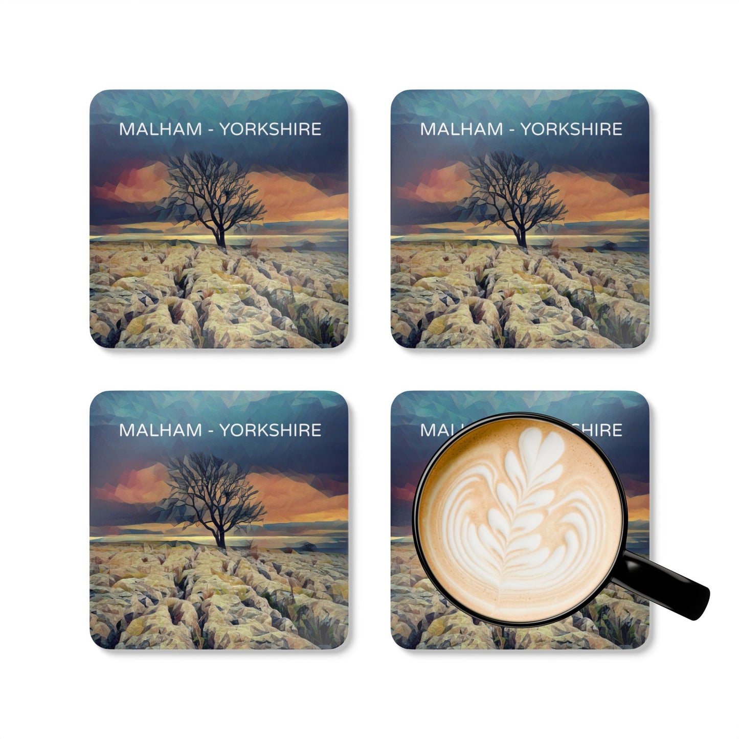 Malham Corkwood Coaster Set