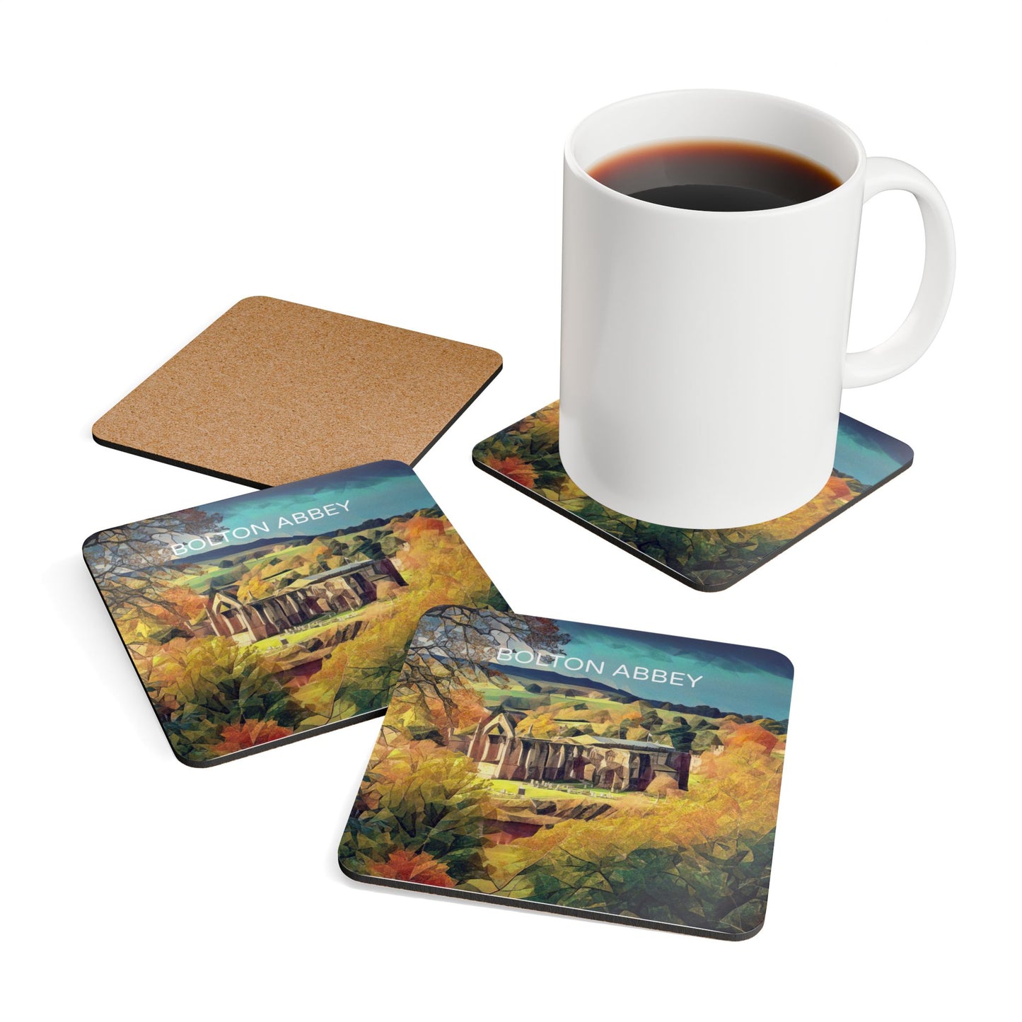 Bolton Abbey Corkwood Coaster Set