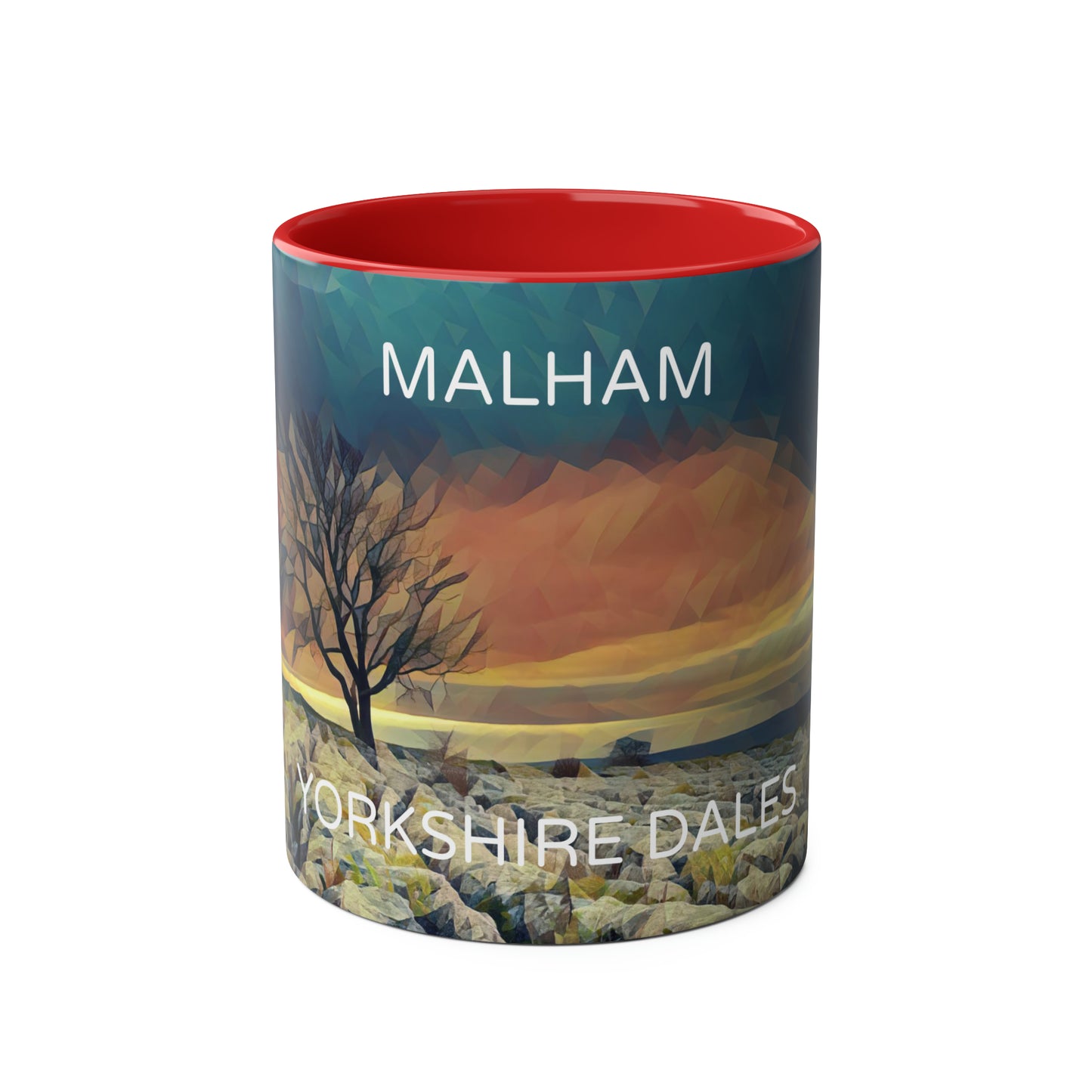 Malham - Yorkshire Dales  Two-Tone Coffee Mugs, 11oz