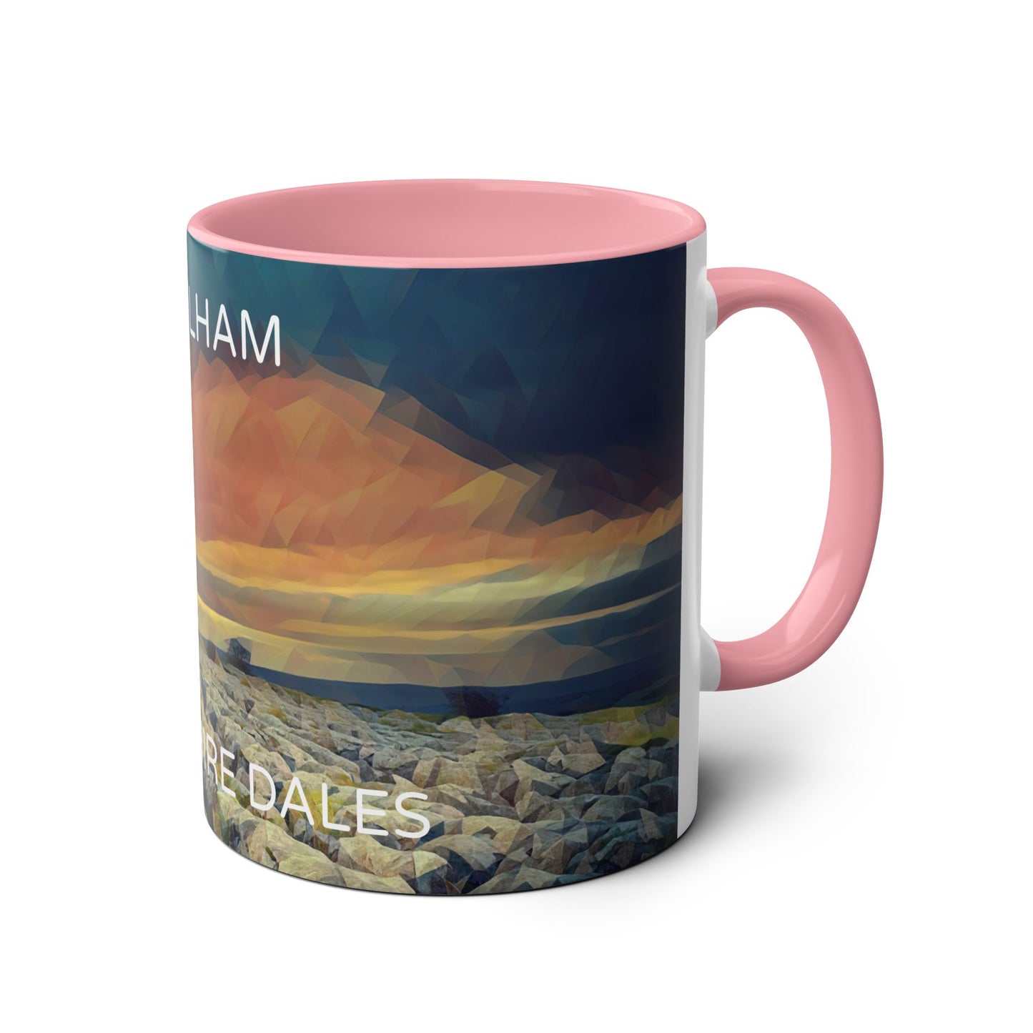 Malham - Yorkshire Dales  Two-Tone Coffee Mugs, 11oz