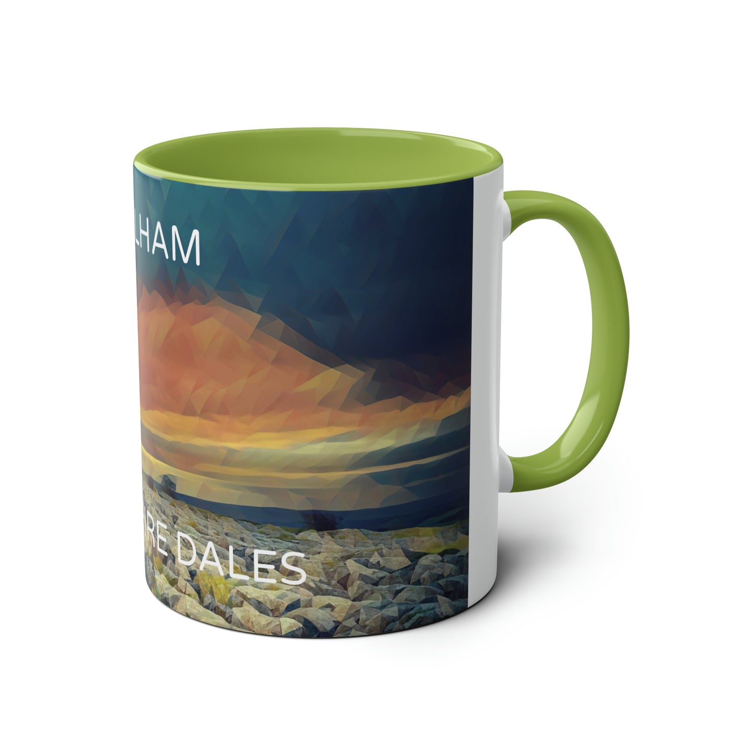 Malham - Yorkshire Dales  Two-Tone Coffee Mugs, 11oz