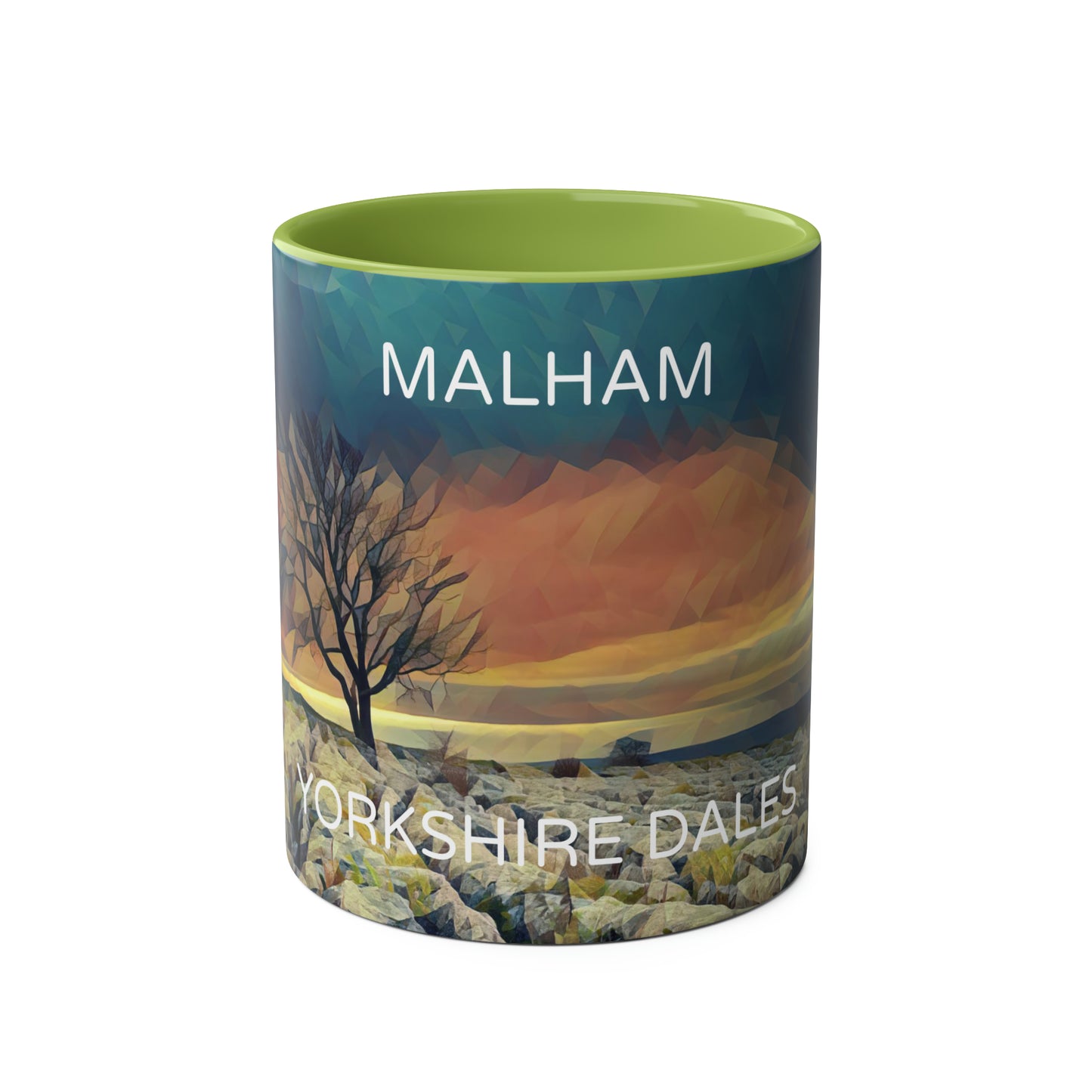 Malham - Yorkshire Dales  Two-Tone Coffee Mugs, 11oz