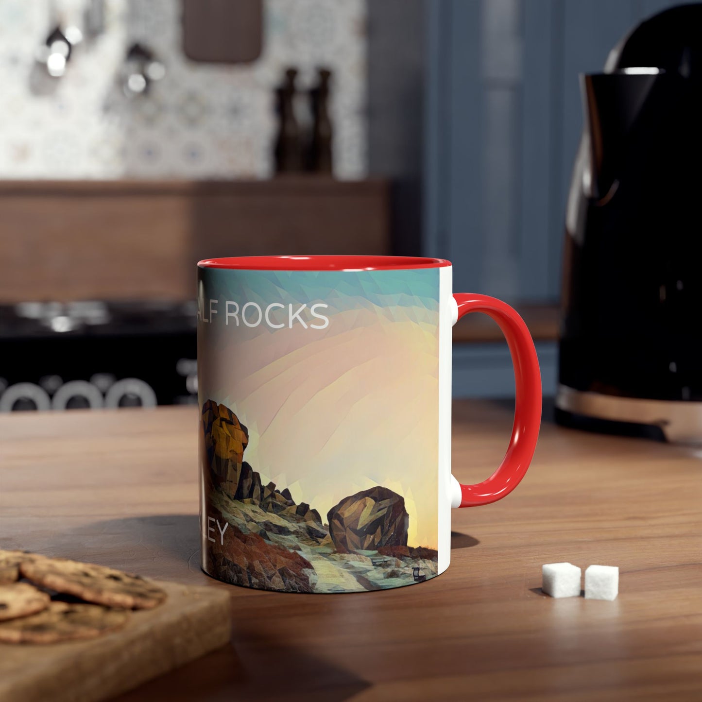 Ilkley Cow & Calf Rocks Two-Tone Coffee Mugs, 11oz