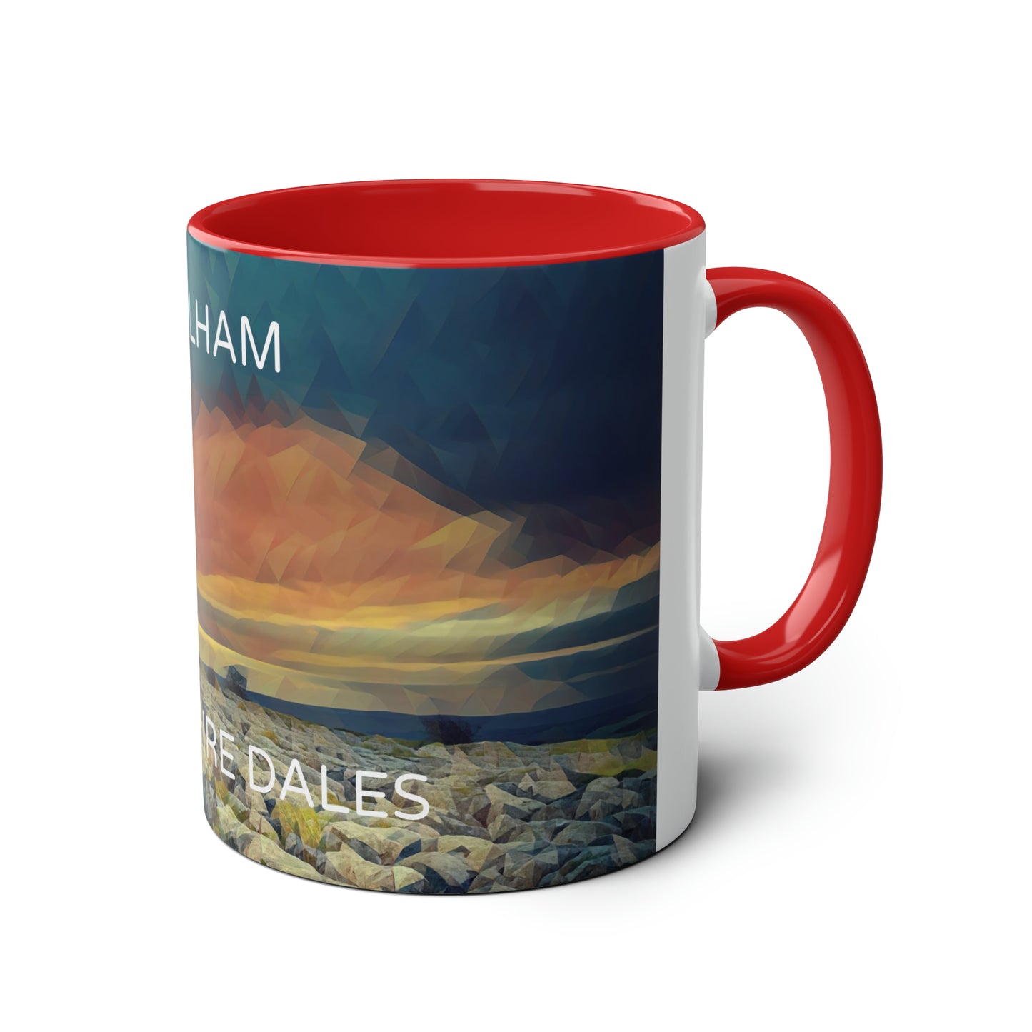 Malham - Yorkshire Dales  Two-Tone Coffee Mugs, 11oz