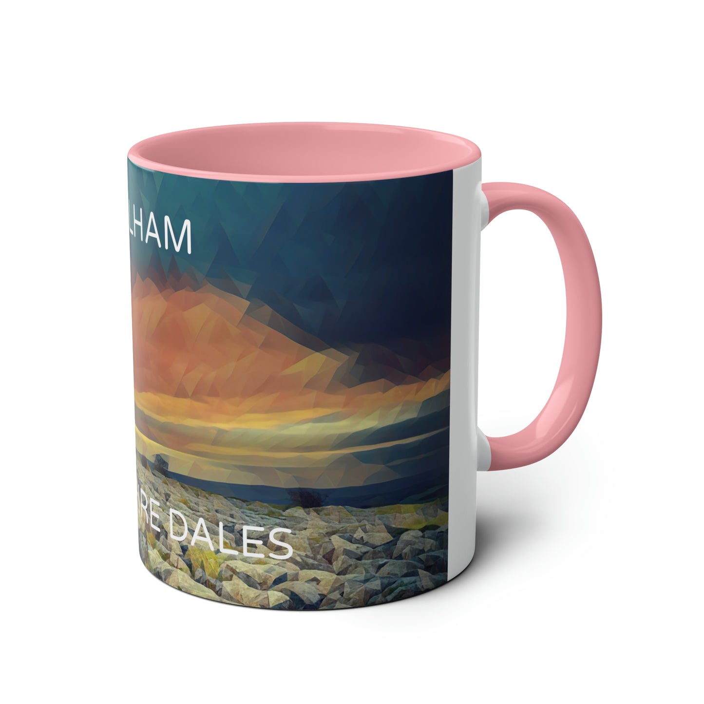 Malham - Yorkshire Dales  Two-Tone Coffee Mugs, 11oz