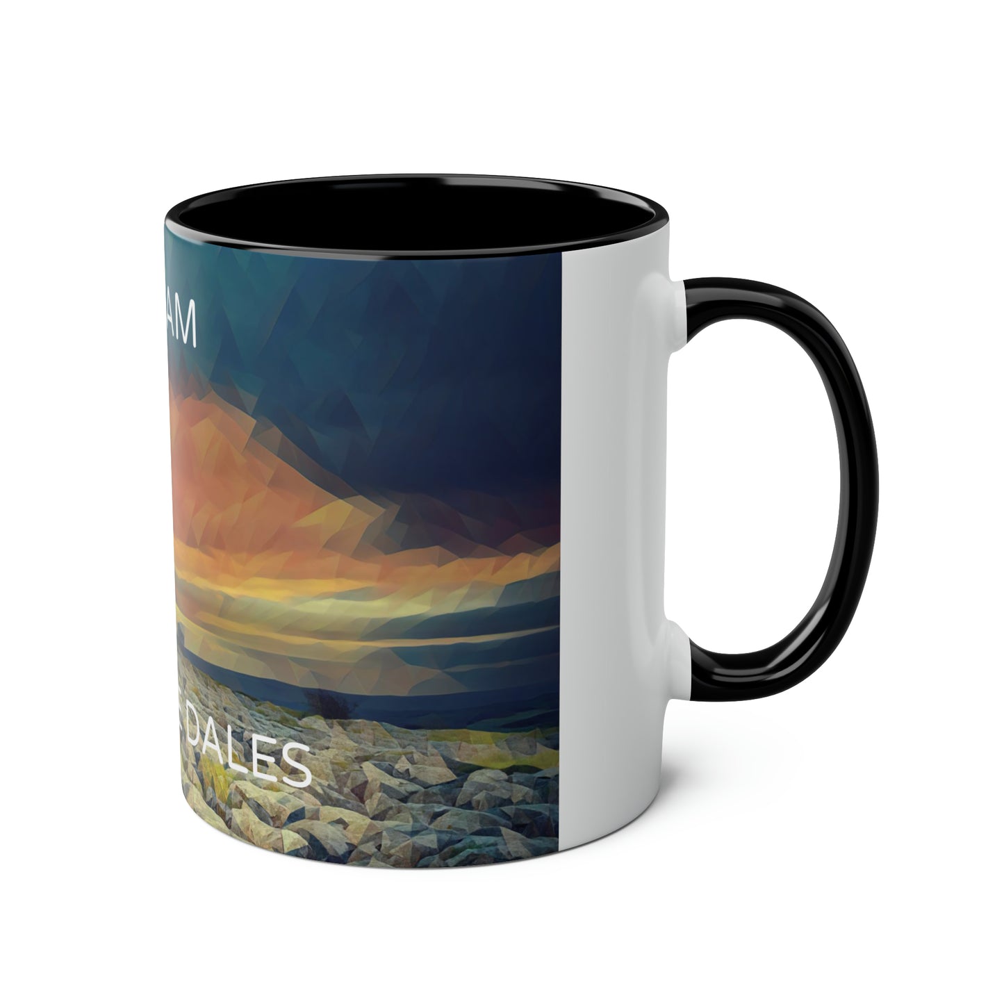 Malham - Yorkshire Dales  Two-Tone Coffee Mugs, 11oz