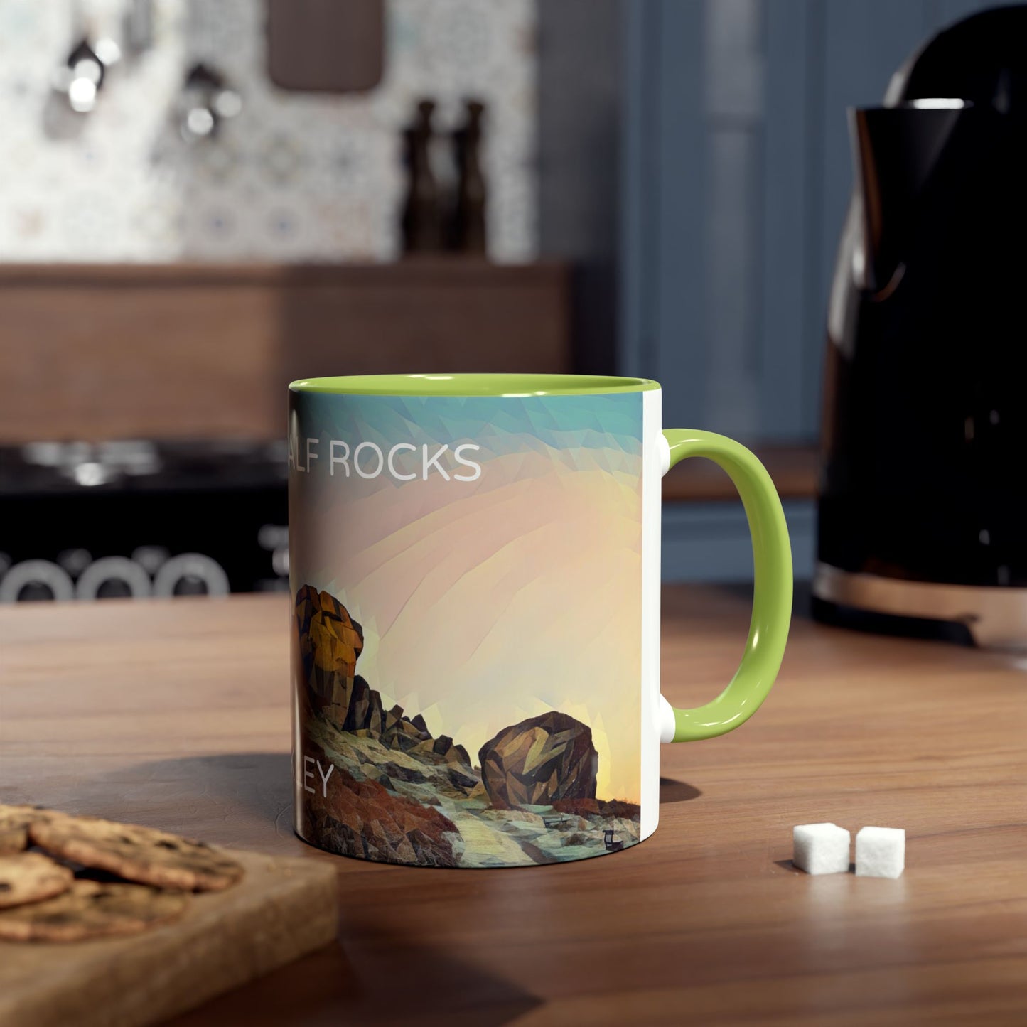 Ilkley Cow & Calf Rocks Two-Tone Coffee Mugs, 11oz