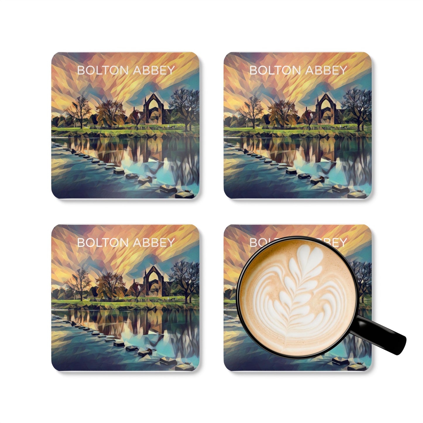 Bolton Abbey Corkwood Coaster Set