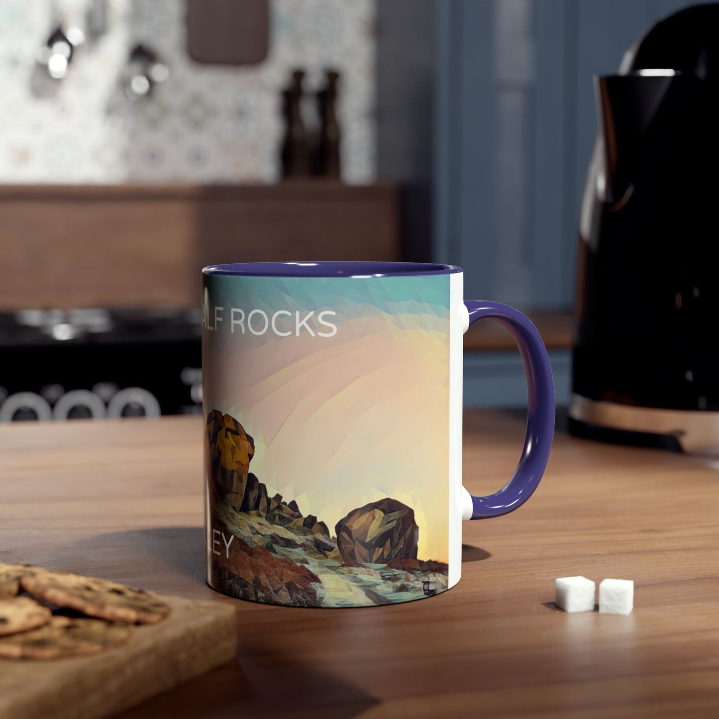 Ilkley Cow & Calf Rocks Two-Tone Coffee Mugs, 11oz