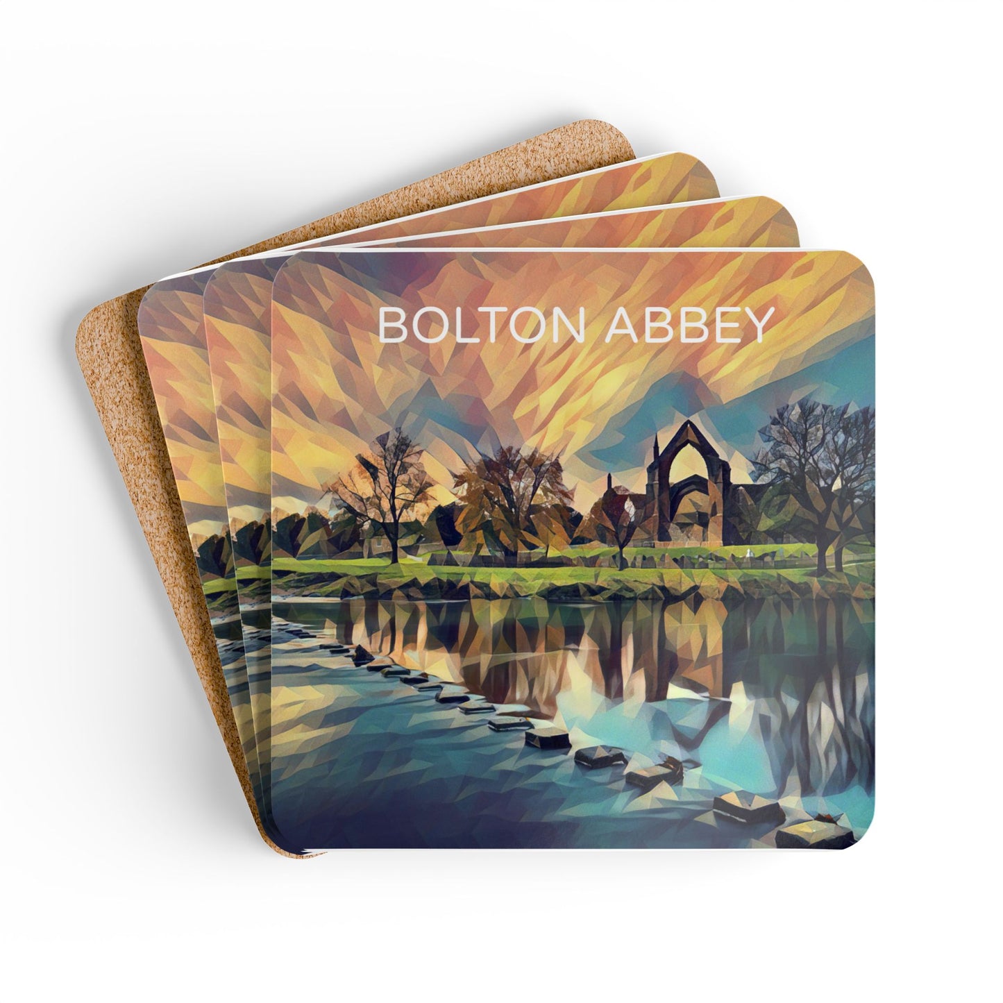 Bolton Abbey Corkwood Coaster Set