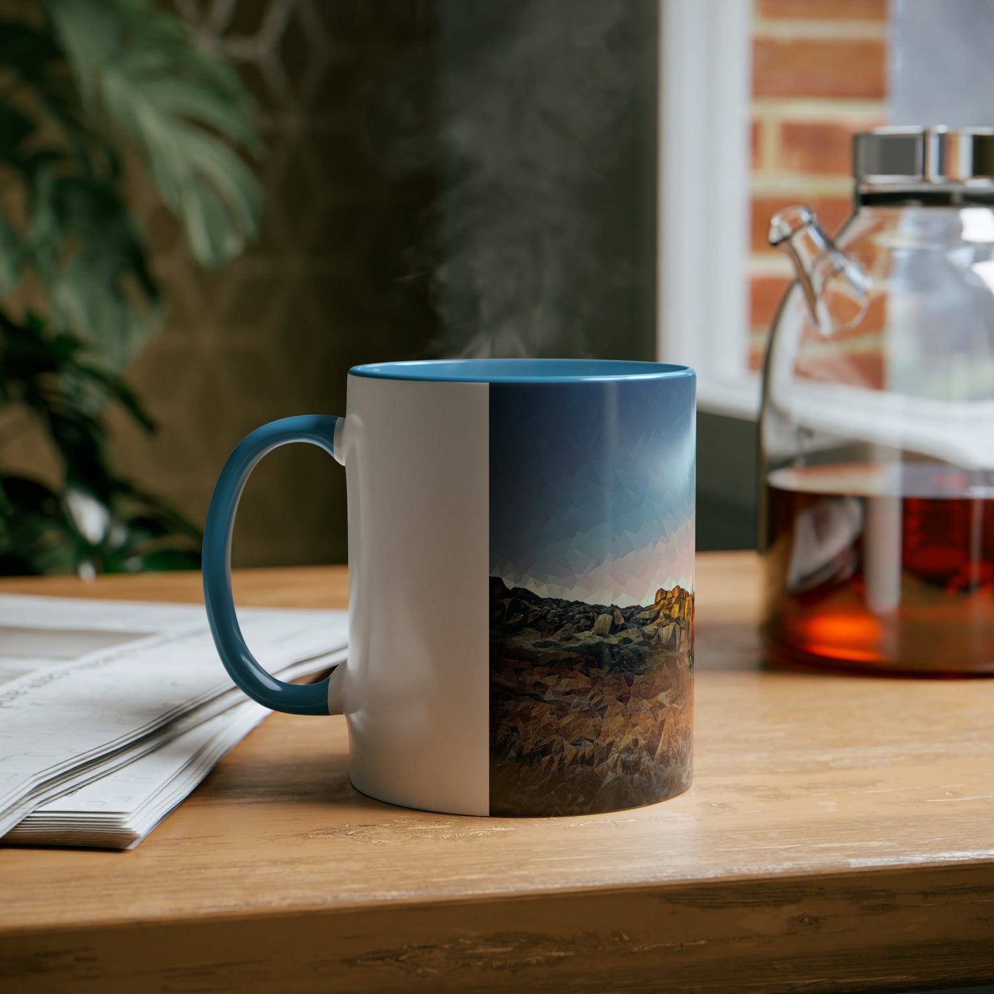 Ilkley Cow & Calf Rocks Two-Tone Coffee Mugs, 11oz