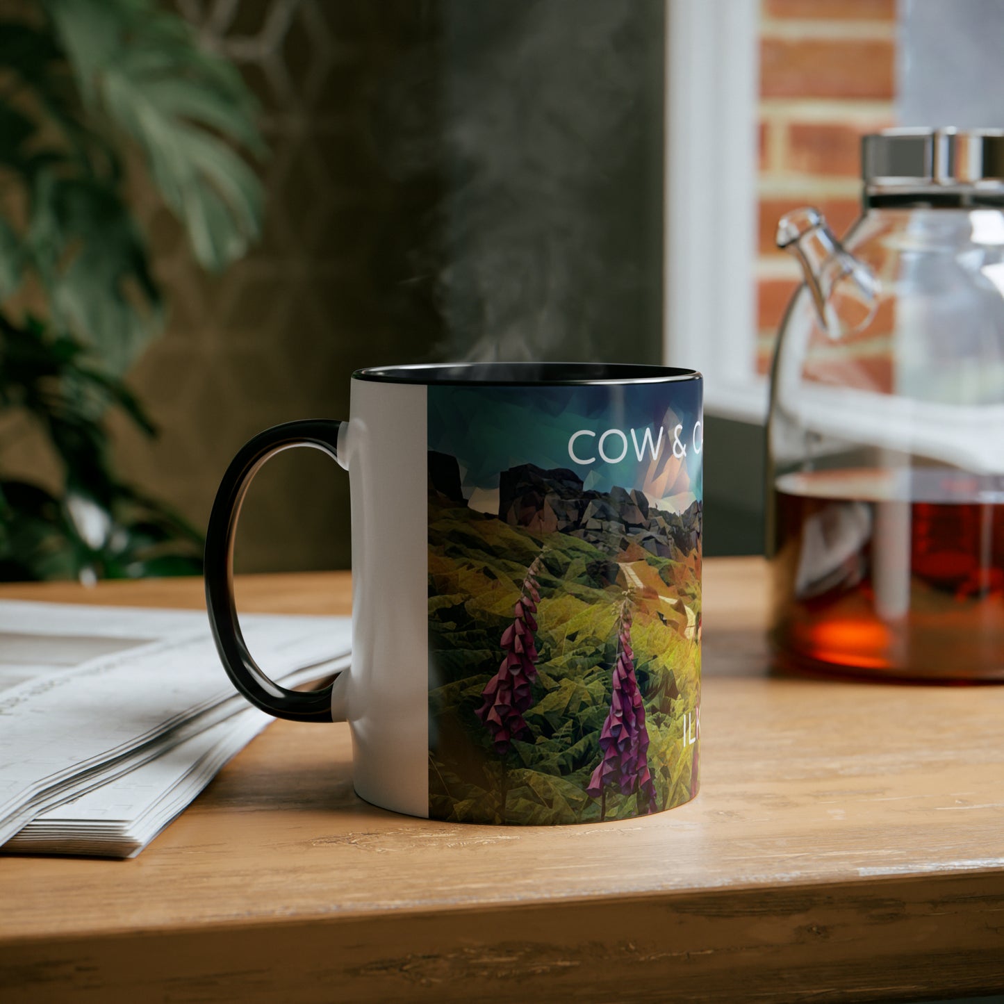 Ilkley Cow & Calf Rocks Two-Tone Coffee Mugs, 11oz