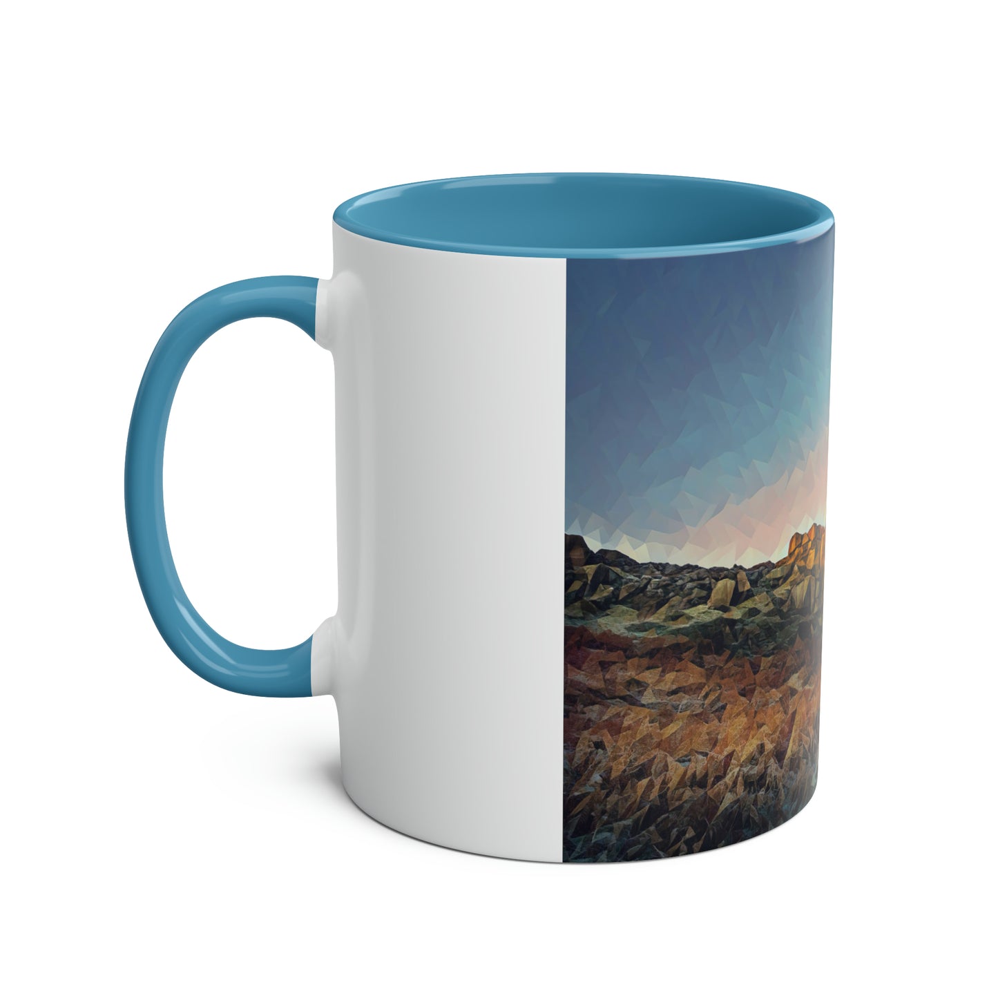 Ilkley Cow & Calf Rocks Two-Tone Coffee Mugs, 11oz