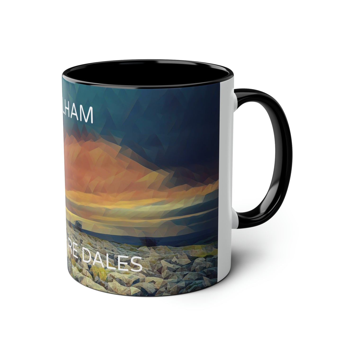 Malham - Yorkshire Dales  Two-Tone Coffee Mugs, 11oz