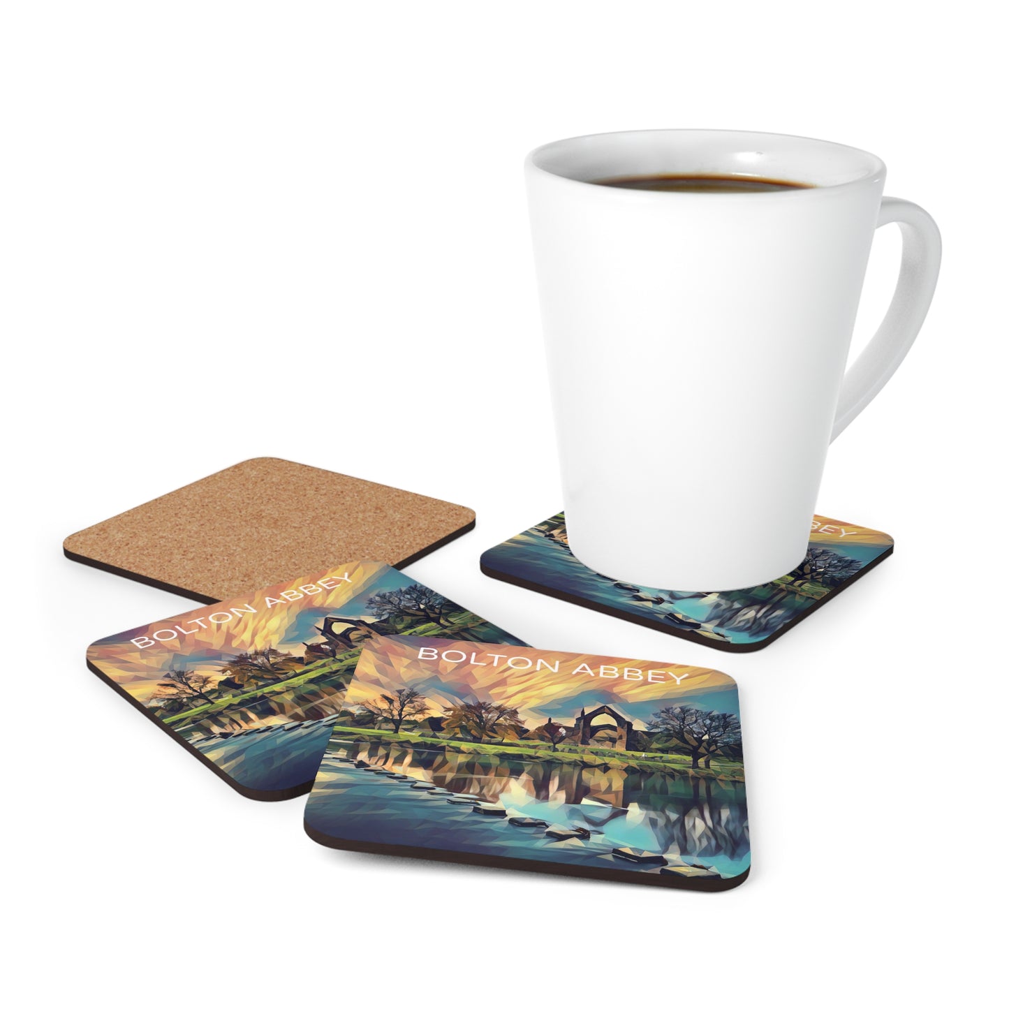 Bolton Abbey Corkwood Coaster Set