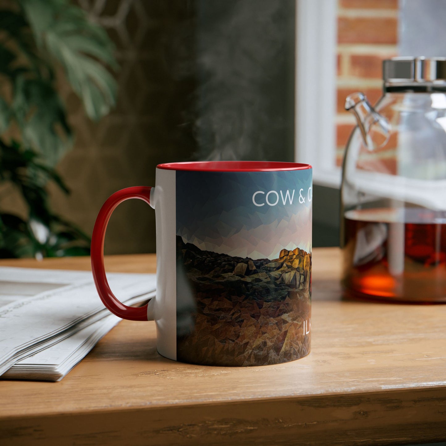 Ilkley Cow & Calf Rocks Two-Tone Coffee Mugs, 11oz
